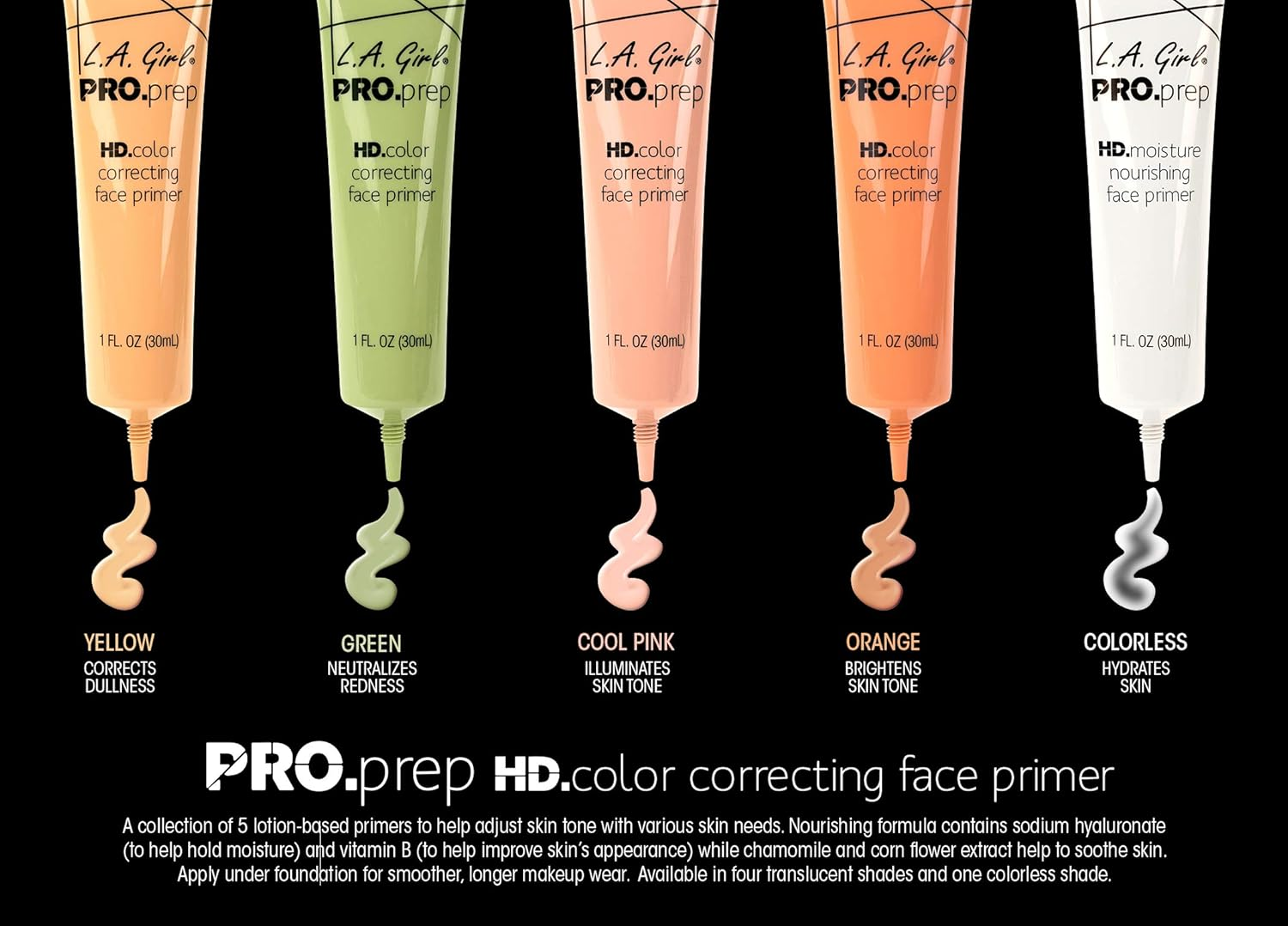 LA Girl USA - PRO Prep Correcting Primer - 1Oz - 30Ml (GFP912 - Green) image number 4