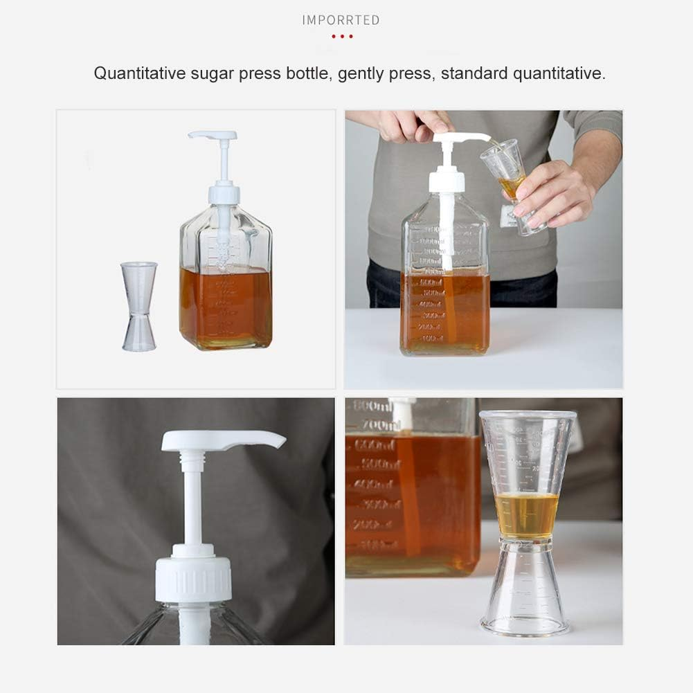 QANYEGN 1600Ml Easy Squeeze Pump Bottle, Pump Bottle Dispenser, Kitchen Squeeze Bottle for Syrup, Ketchup and Condiments image number 1