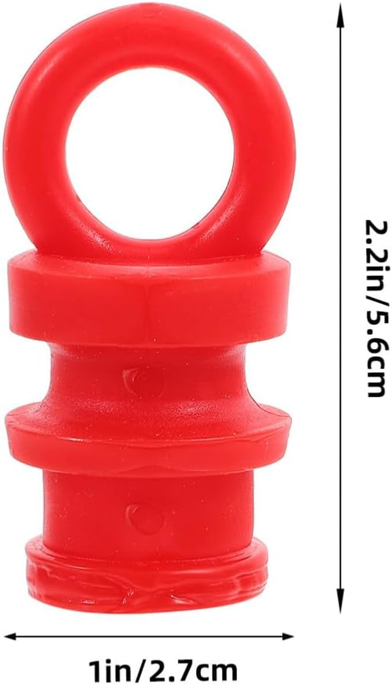 SOLUSTRE 6Pcs Rubber Caps for Fence Post Cover Decorative Post Caps for Guardrail Railing Replacement