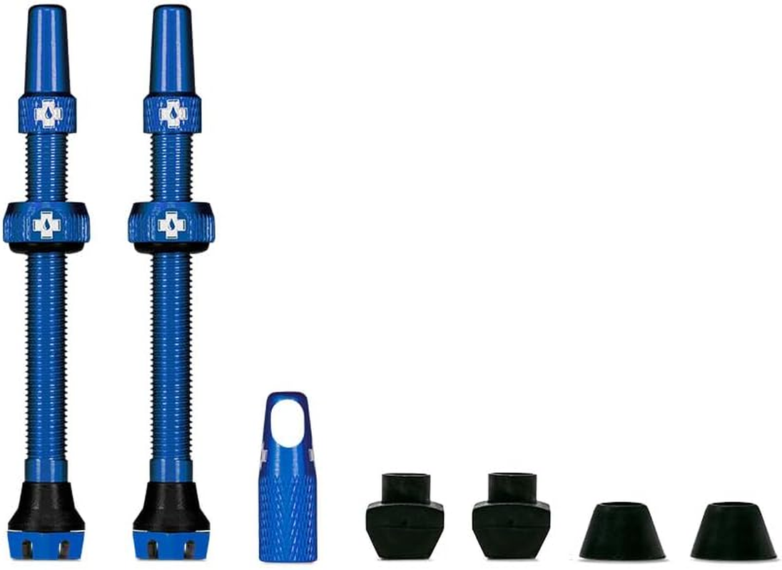 Muc-Off Tubeless Valves, Blue 44Mm - Dust Caps for Bikes with Valve Core Removal Tool - Presta Valve Caps for Tubeless Mtb/Road/Gravel Bikes image number 3