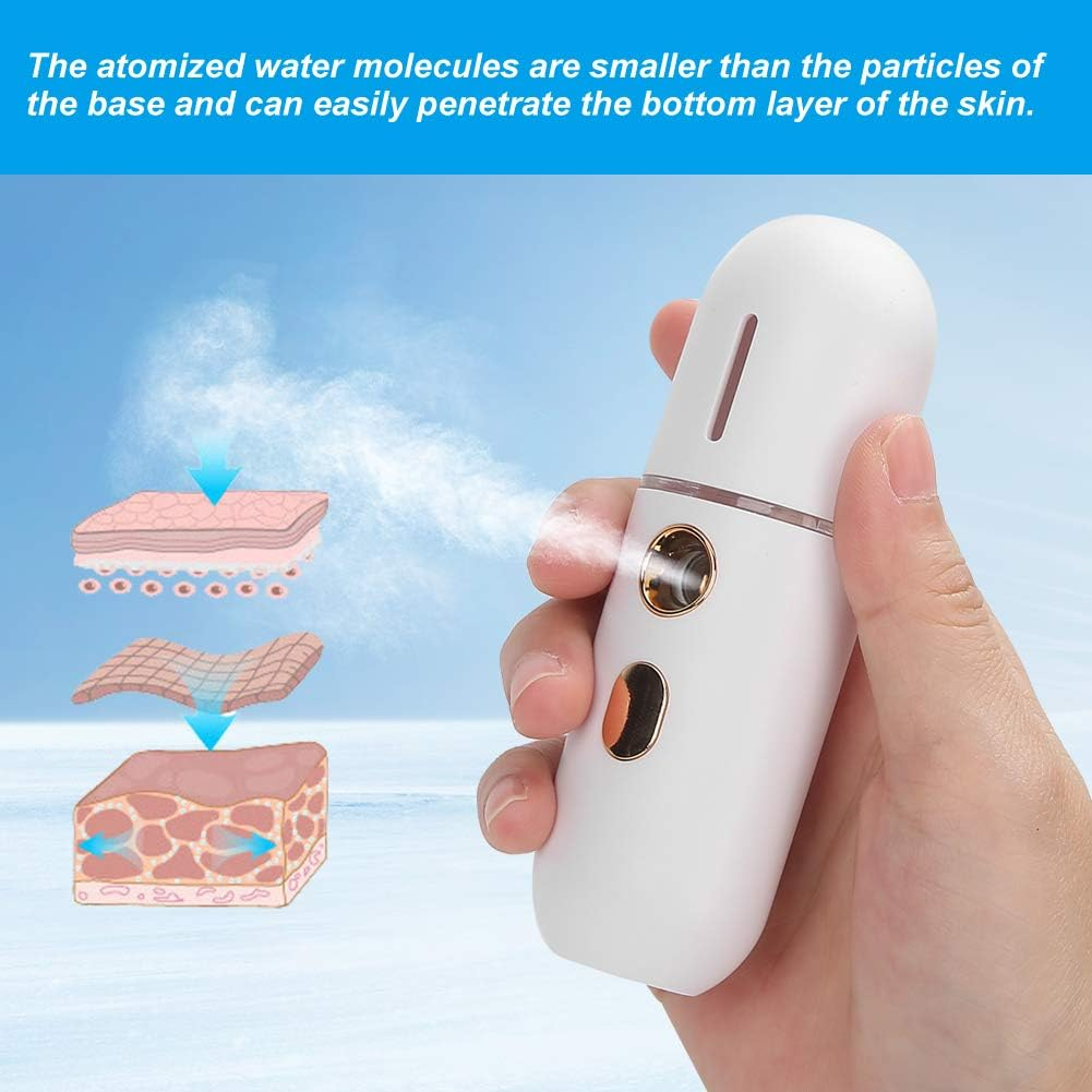 Face Mist Sprayer, Face Steamer, Nano Face Mist Spray Moisturizing Portable for Women Girls