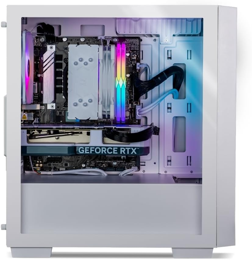 Thermaltake Computer System Genesis V4 Ultimate Snow - Intel 12400F / RTX 4060 / B760 Wifi / 16GB RGB RAM / H16 ARGB White, CA-4Y1-00D6WA-00