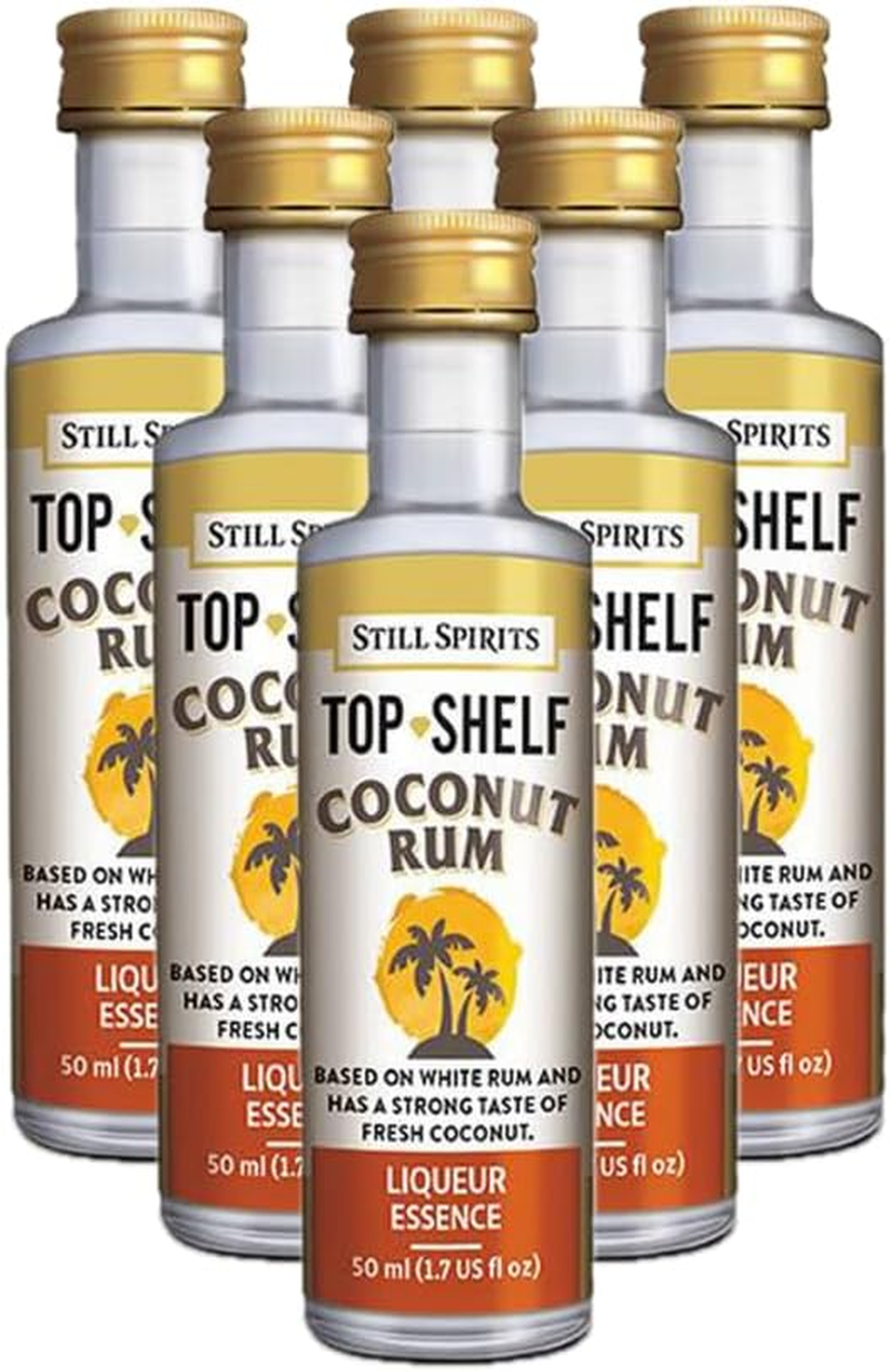 Coconut Rum Liqueur Essence - Still Spirits Top Shelf Range - Good Dog Homebrew Multi Packs - Bulk Buy & Save! (20-Pack)