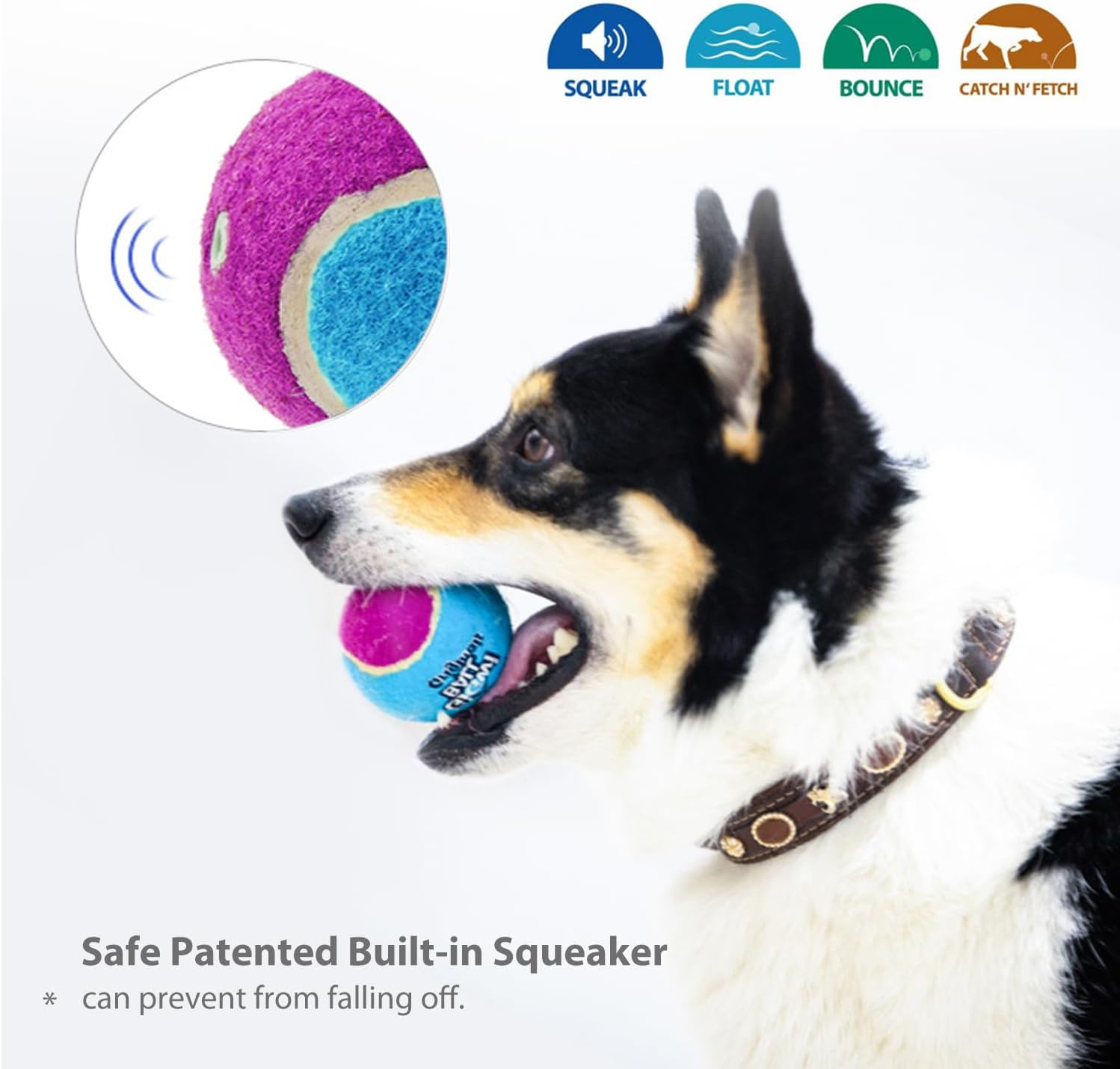 Gigwi Dog Toy Ball, 3 Count Extra Small (DAG2120) image number 3