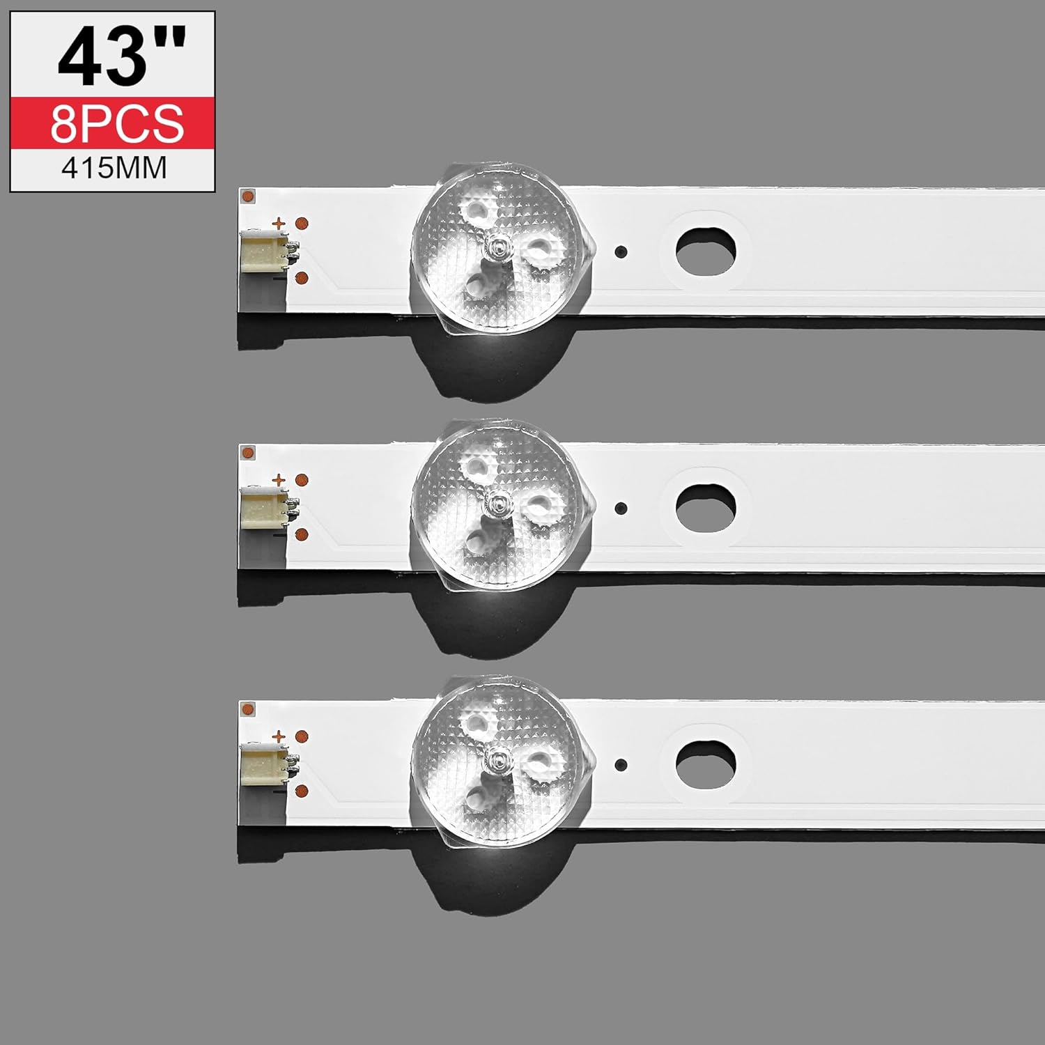 TV Lamps Kit LED Backlight Strips Fit for Philips 43PFT4001/05 12 15 60 HD LED Bars 4708-K43WDR-A1213K04 LED Bands Rulers K430WDR A1 image number 5