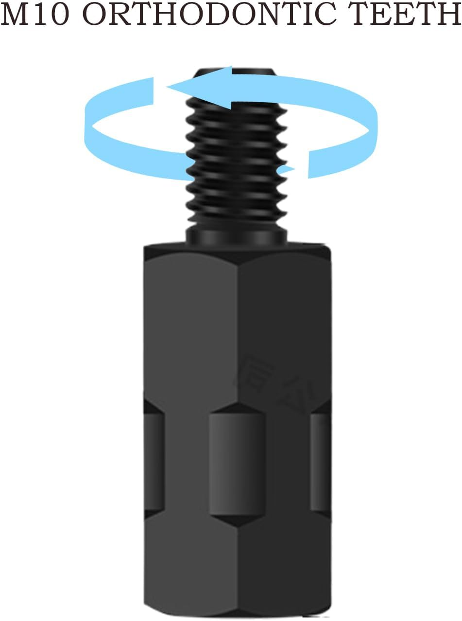 Mirror Mount Adapter Height Adjustment Screw - Height Extender Adjustment Screw - Stable Motorbike Conversion Accessories for Various Riding Styles image number 1