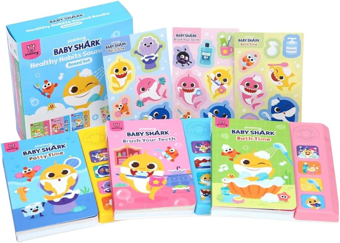 Pinkfong Baby Shark Healthy Habits Sound Books Boxed Set image number 6