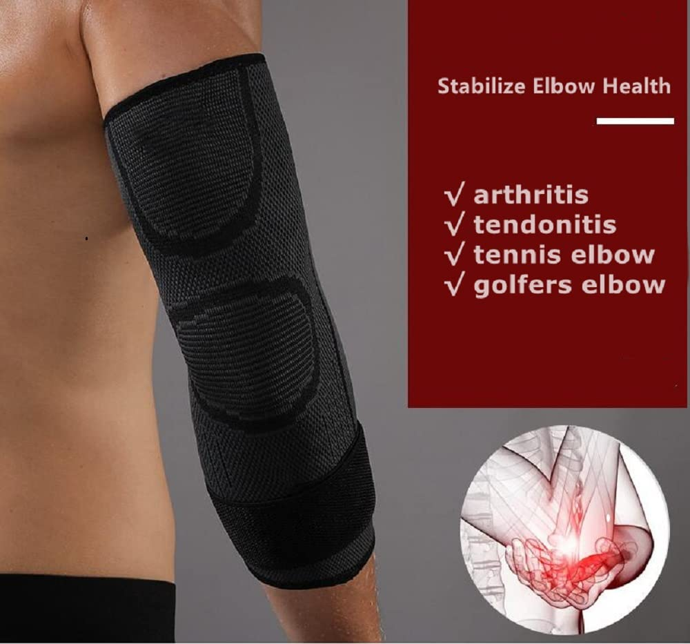Elbow Compression Sleeve Elbow Brace for Tendonitis and Tennis Elbow image number 3