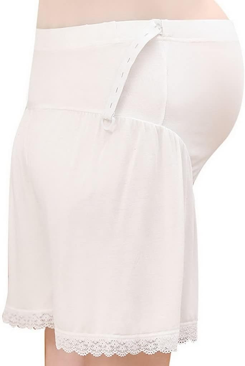 Underwear, Women'S Pants Knickers Short Leggings under Dress, Ladies Boxer under Skirt Summer Dress Underwear 2 Pack, White and Black image number 4