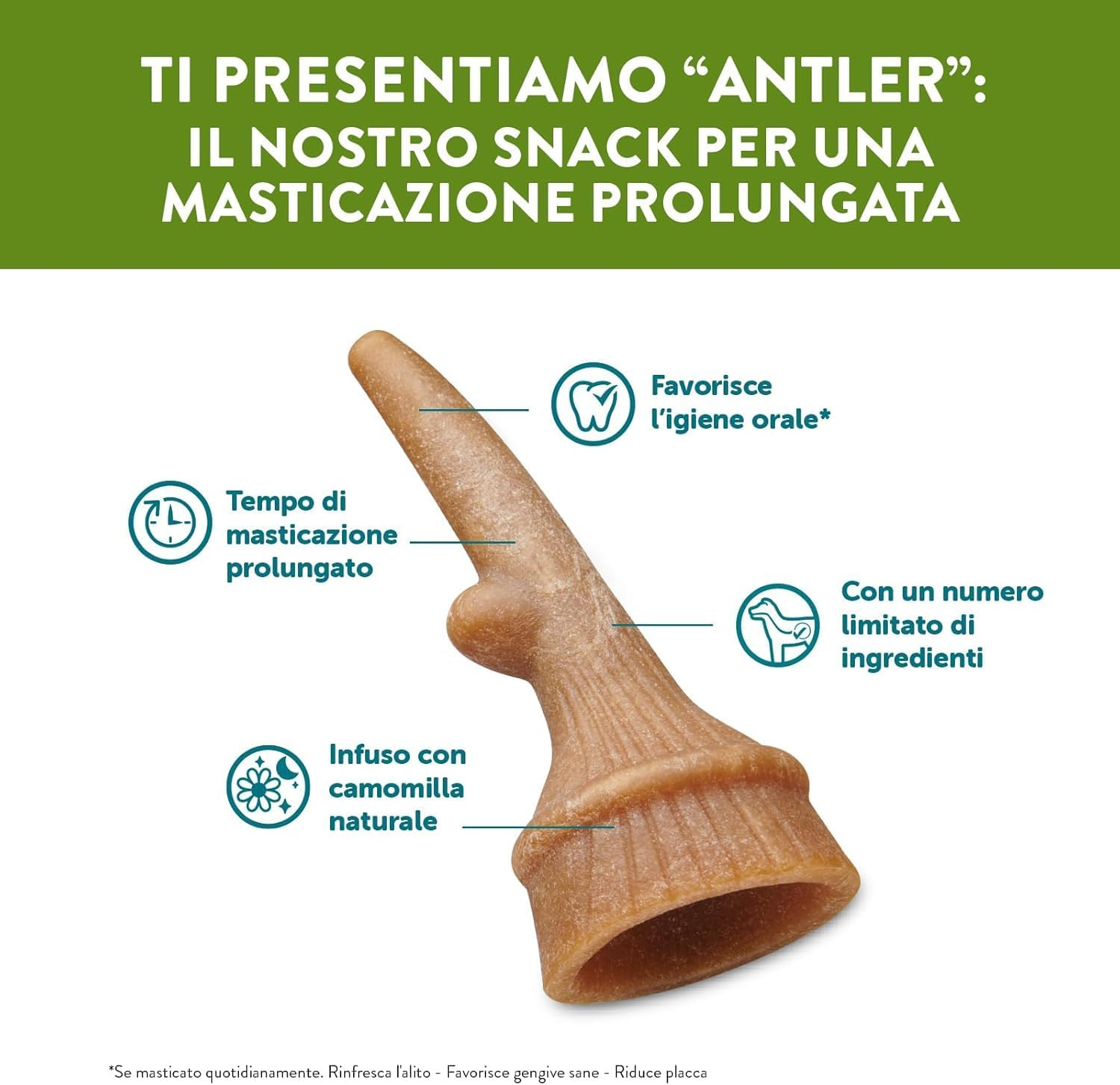 WHIMZEES Variety Bundle Dental Dog Treats, Small (7-12 Kg Dogs), Toothbrush + Antler + Stix - Daily Dental Chews for Dogs (104 Treats) image number 4