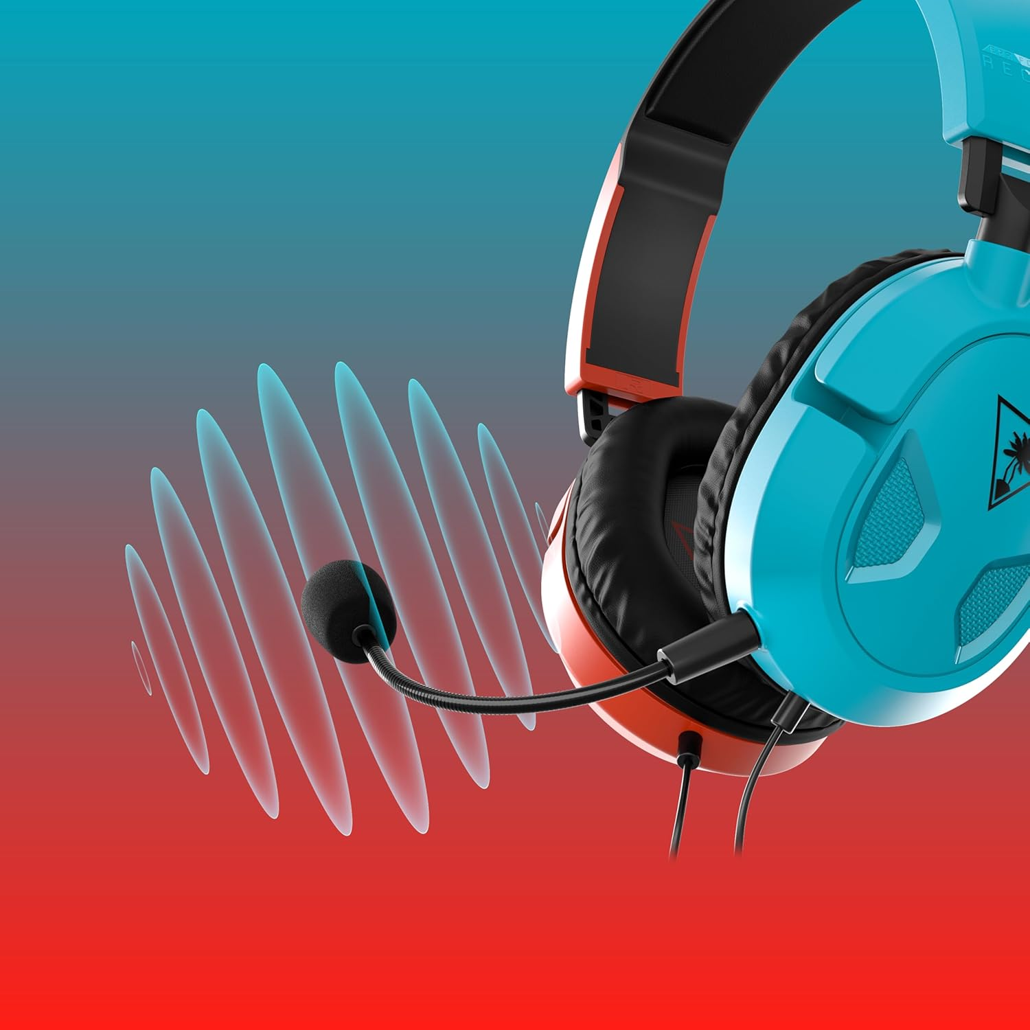 Turtle Beach Recon 50 Red/Blue Gaming Headset &ndash;Xbox Series X, Xbox Series S, Xbox One, PS5, PS4, Playstation, Mobile & PC with 3.5Mm &ndash; Removable Mic, 40Mm Speakers - Red/Blue image number 5