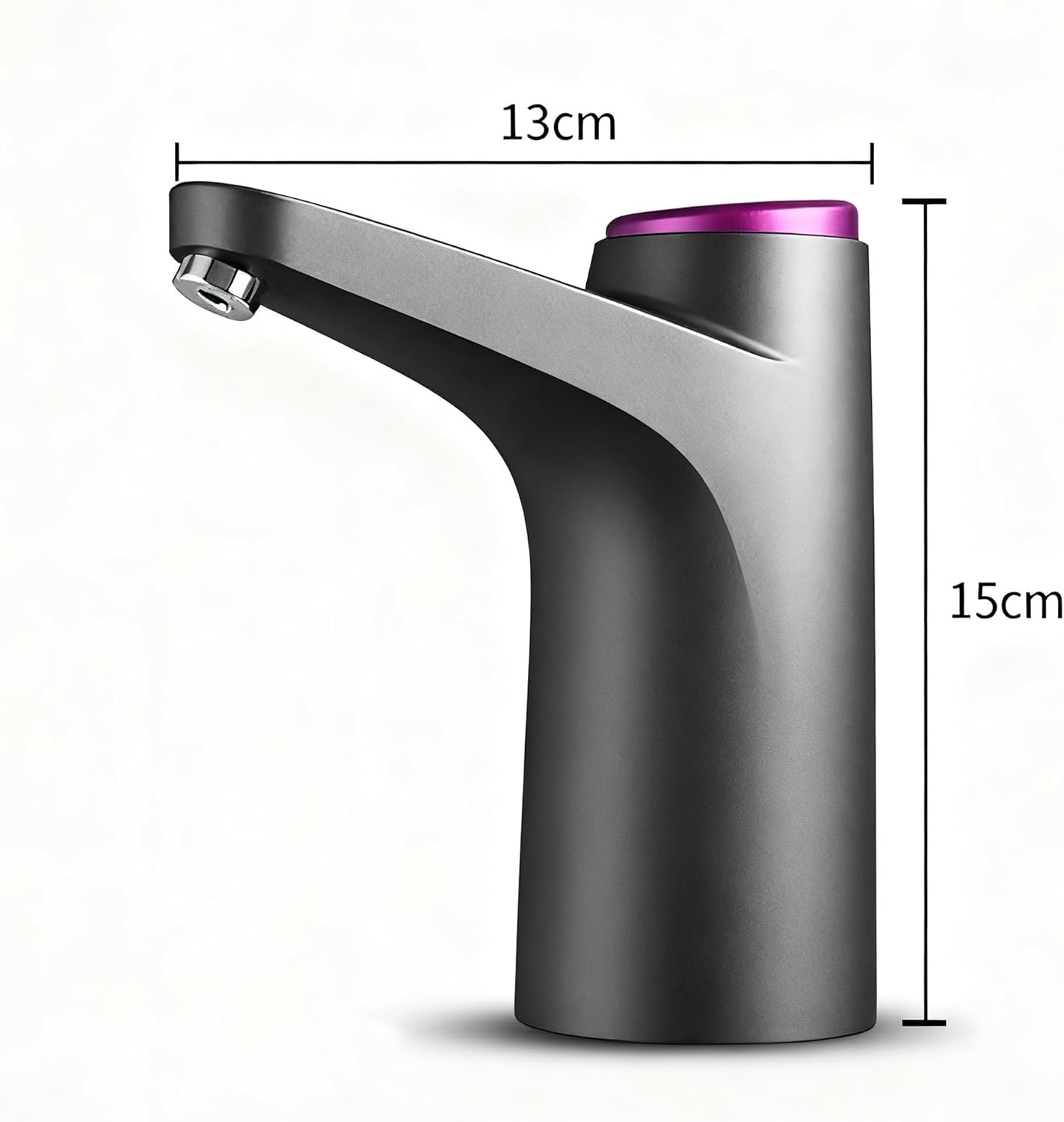 TEHALK Bluewater Dispenser, Portable Water Bottle Pump for Universal 3, 4 and 5 Gallon with USB Electric Charging and Automatic off Switch (Black) image number 6