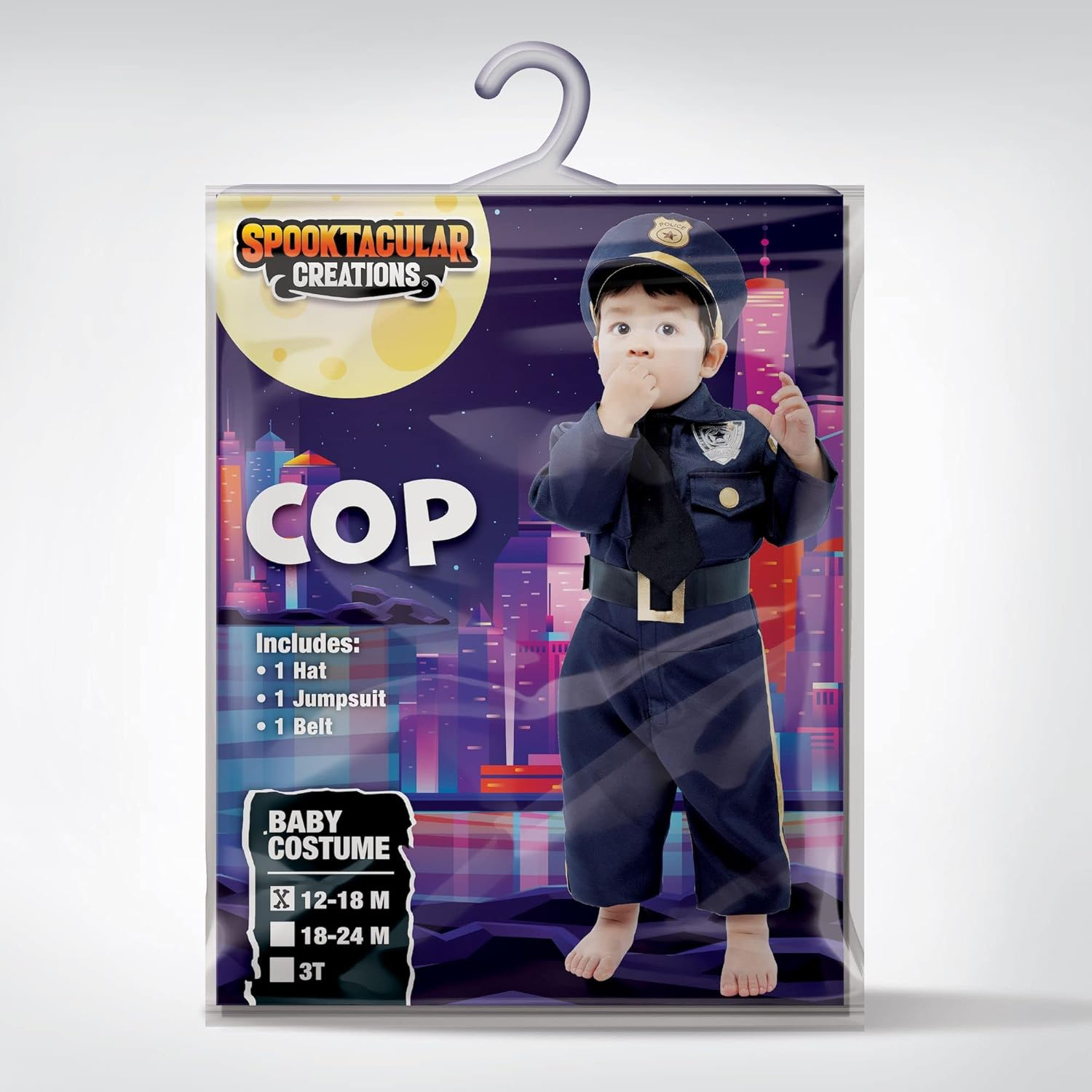 Spooktacular Creations Halloween Toddler Police Costume, Police Costume Kids Baby Halloween Pretend Play School Dressup Party image number 4