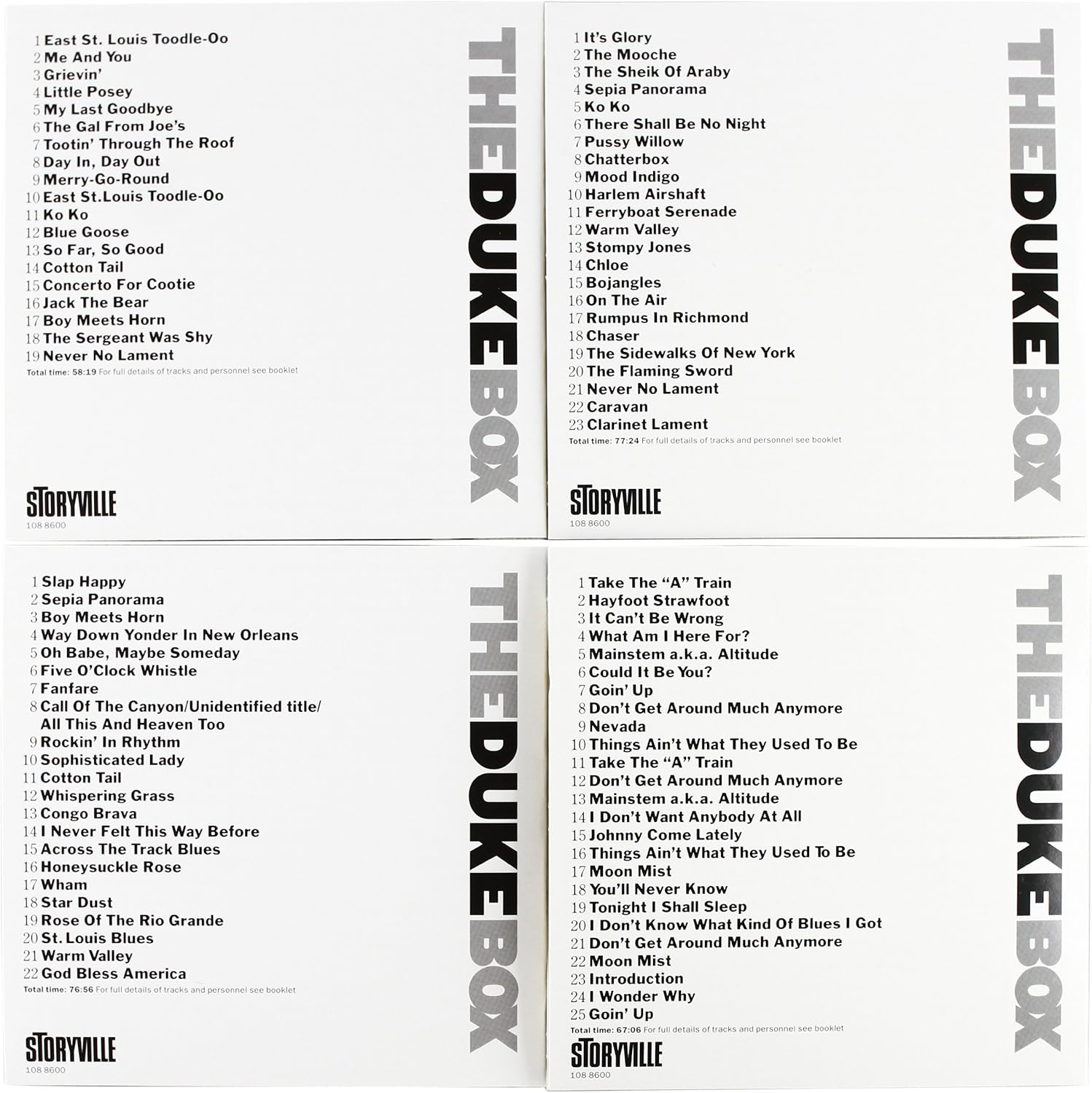 Storyville Duke Ellington - the Duke Box CD image number 4