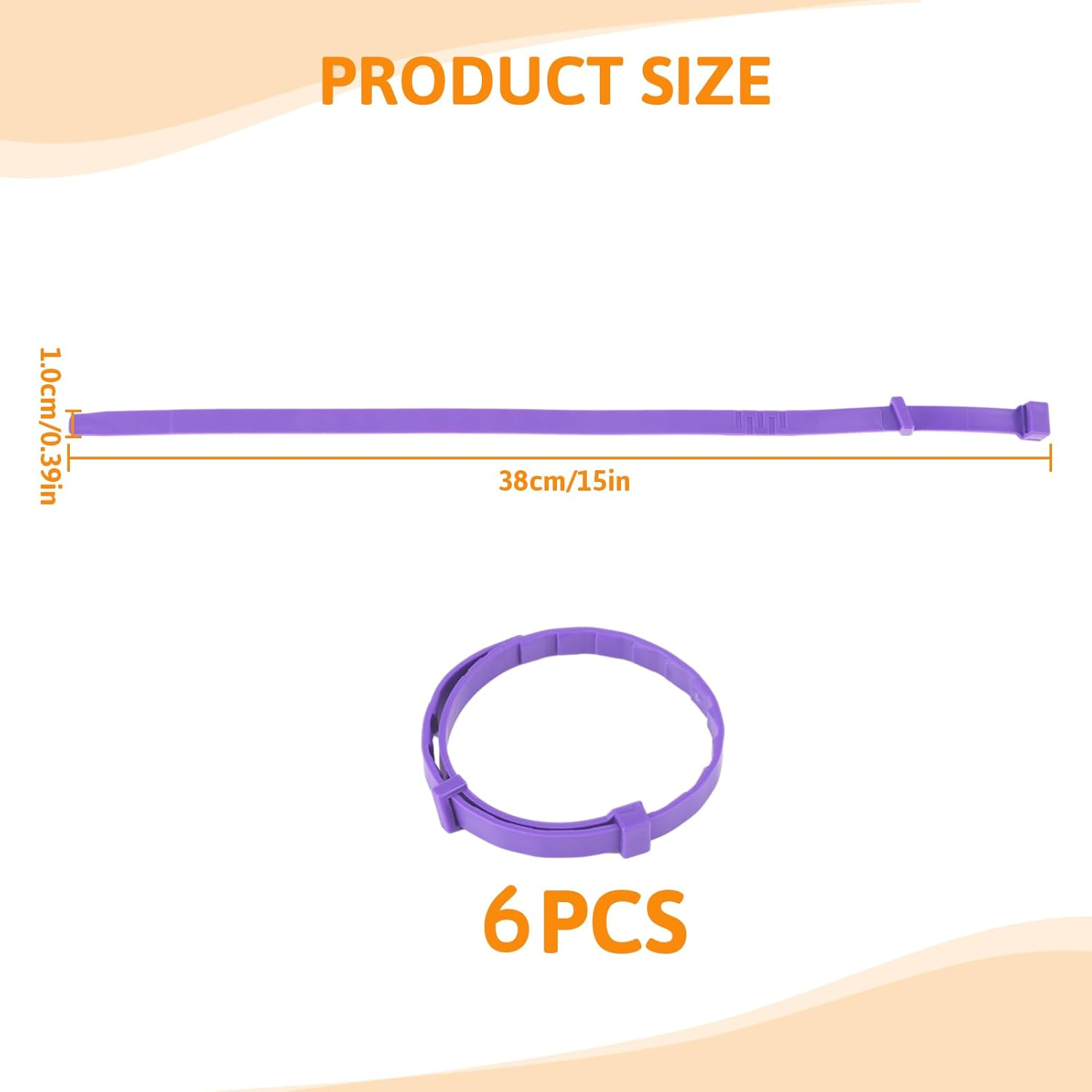 Pack of 6 Soothing Collars for Cats, Long-Lasting Calming Collars for Cats, Pheromones, Cats, Calming Collars, Anti-Stress and Relaxant, Adjustable (Set D)