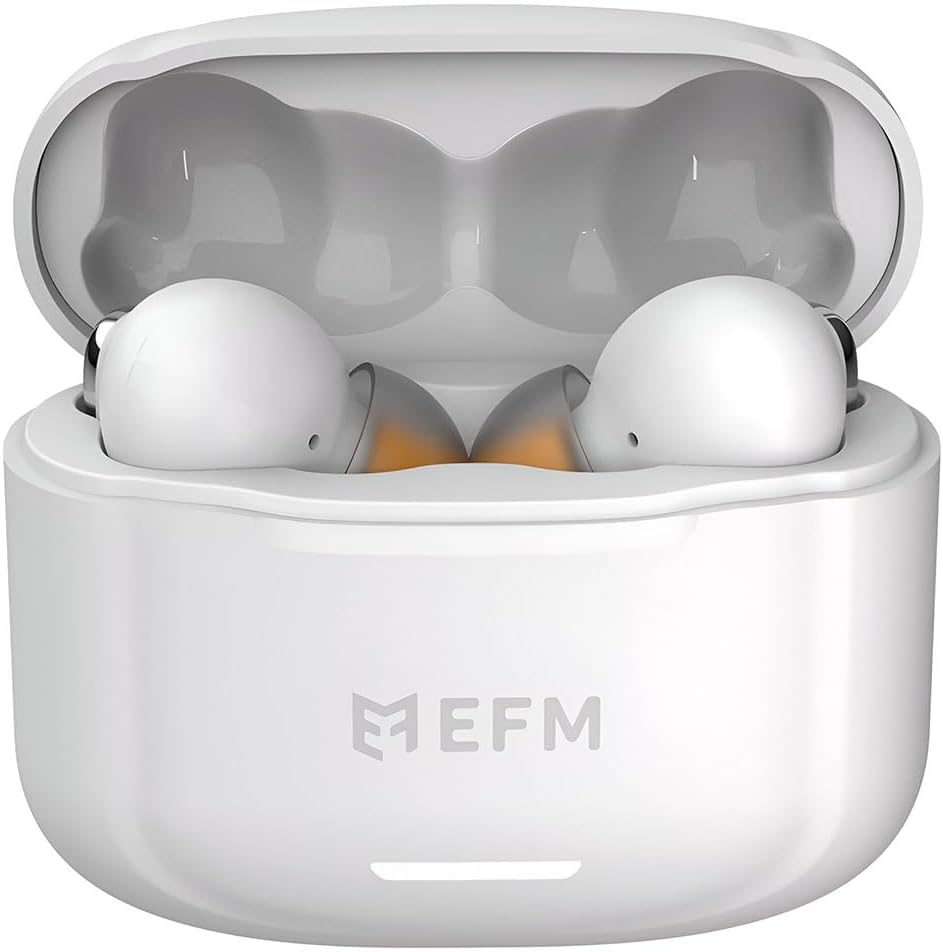 EFM New Orleans TWS Earbuds with Active Noise Cancelling - White