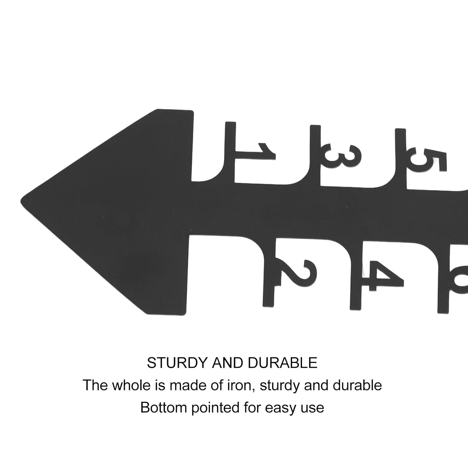 Tbest Weather Station and Accessories,36 Inch Snow Outdoor Large Iron Snowfall Measuring Stick Outdoor Snow Depth Measure Rod for Garden Yard Christmas Decorations image number 1