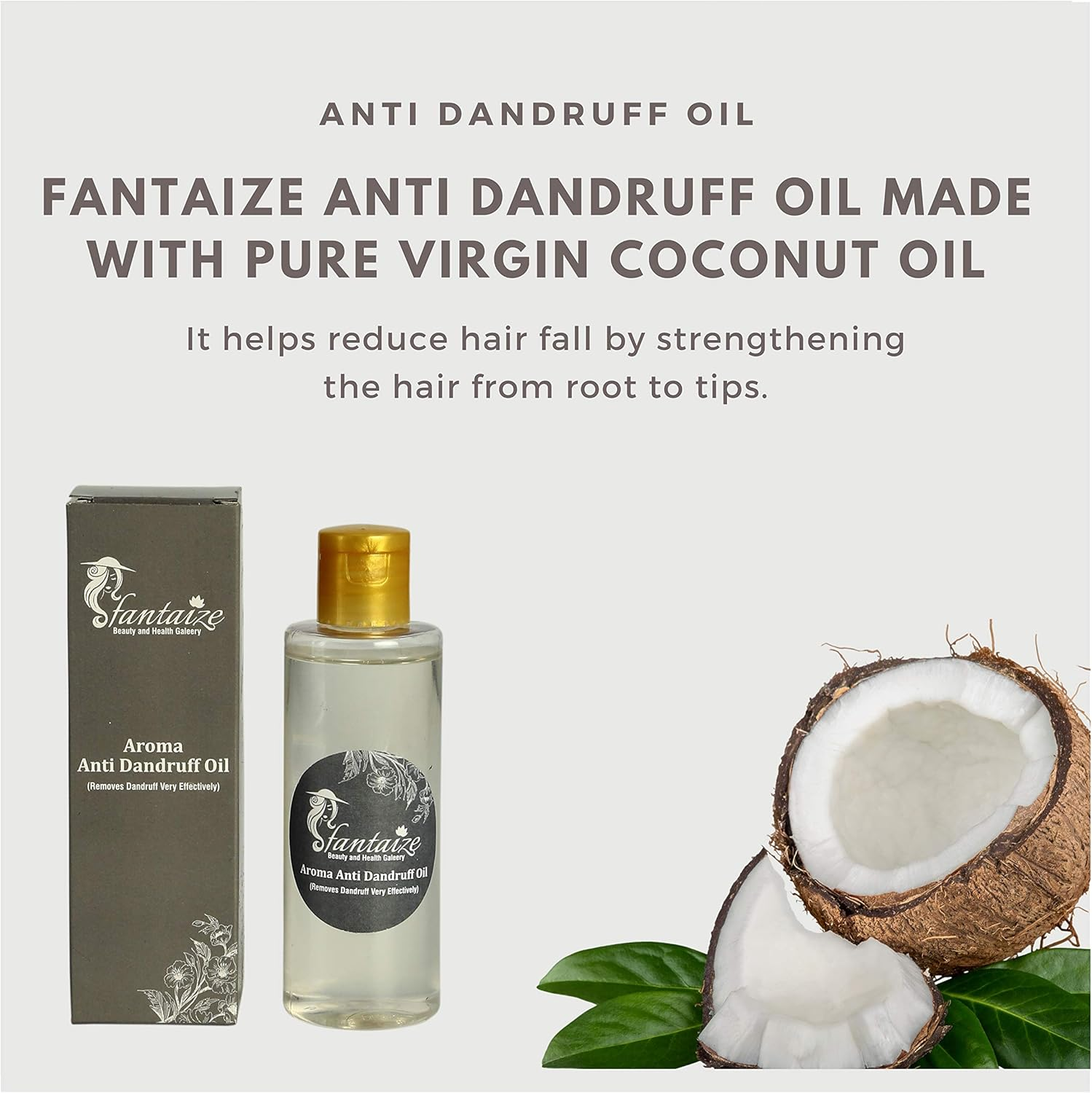 Fantaize - Handcrafted anti Dandruff Hair Oil - Pack of 1 (100 Ml) image number 5