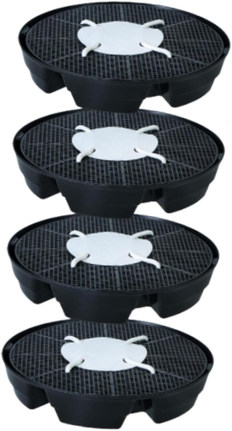 ＫＬＫＣＭＳ 4Pcs Self Watering Pot Base Set Patio Indoor Fabric Pot Base No Accumulation image number 1