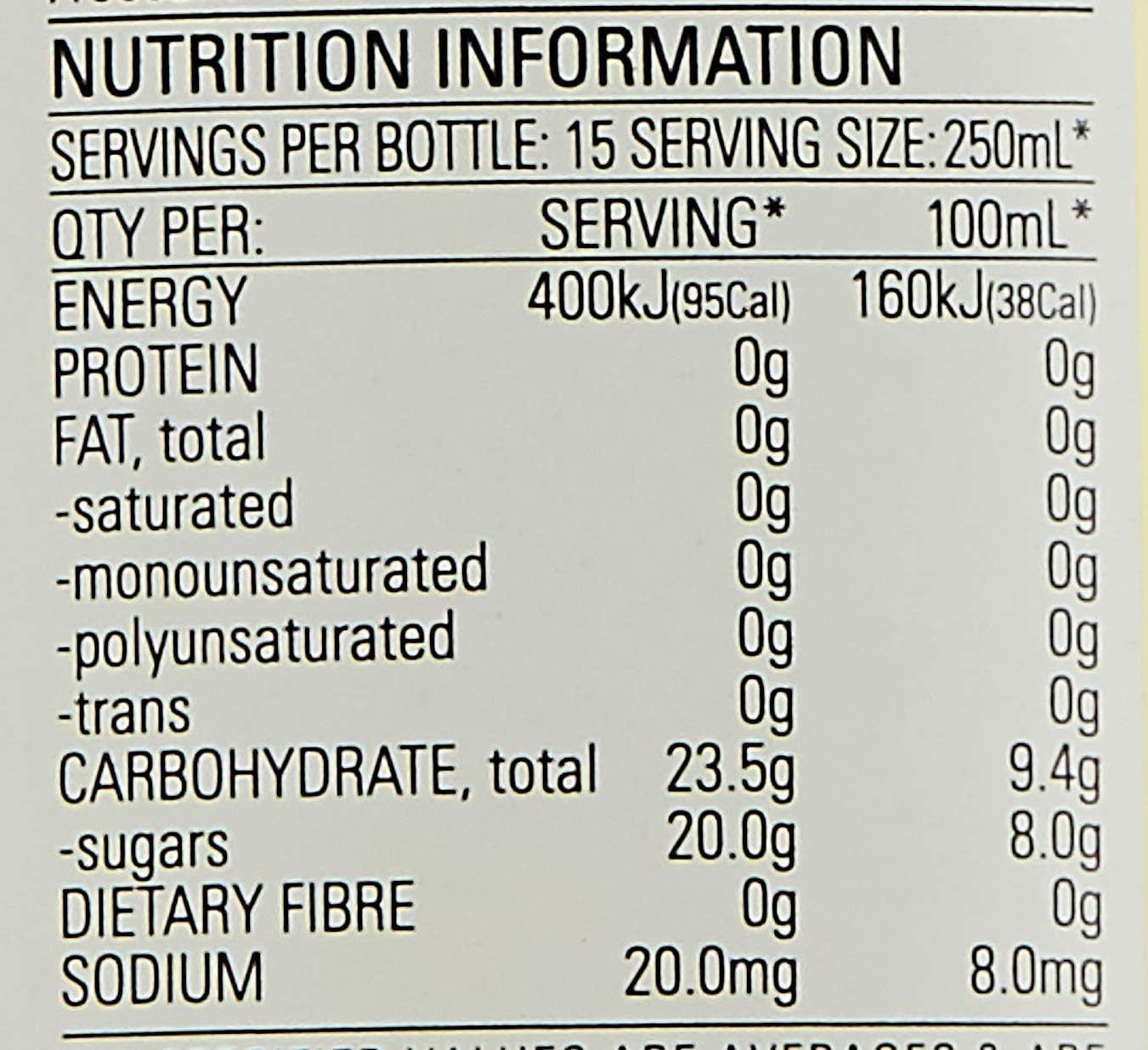 Bickfords Lemon Juice Cordial 750Ml image number 3