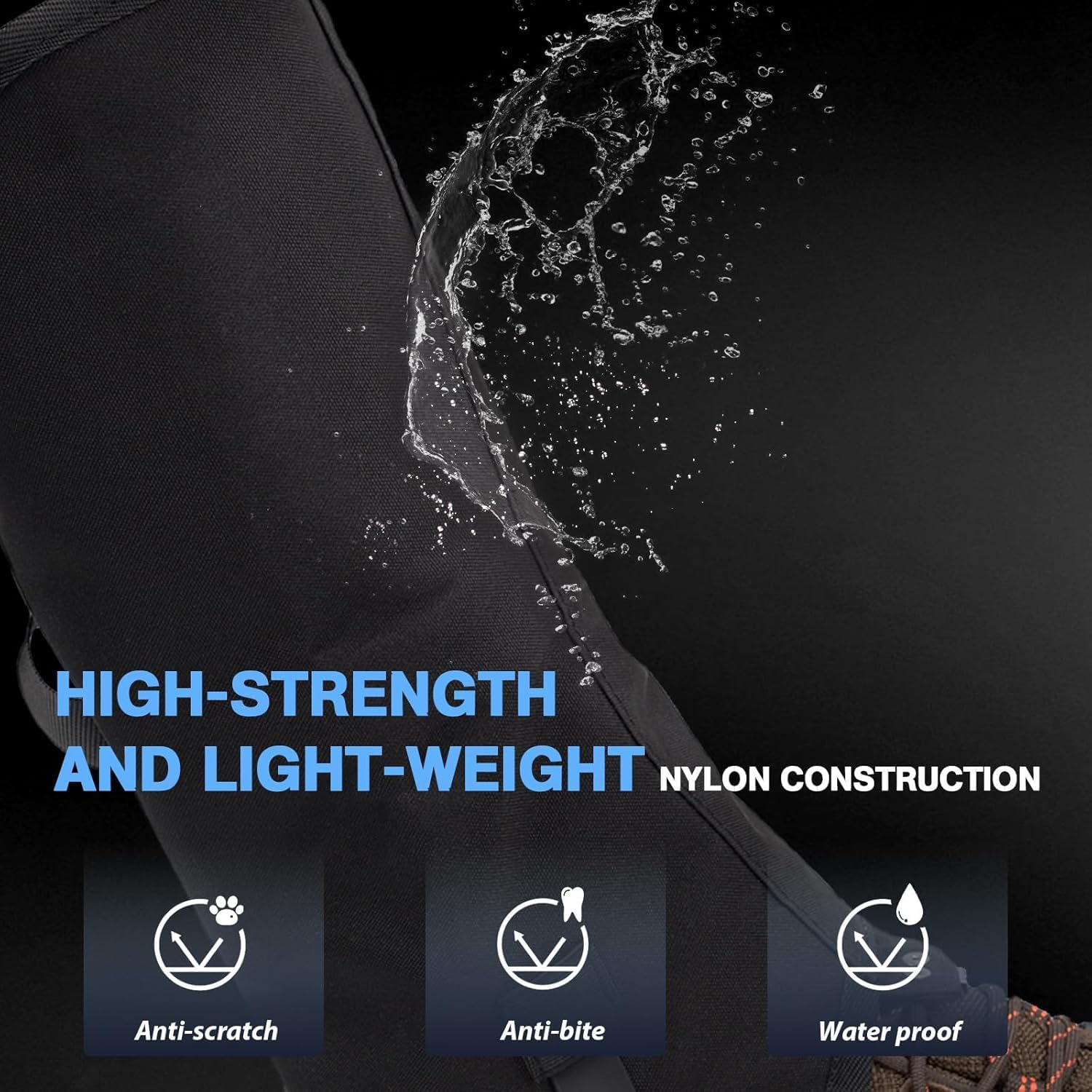 Snake Gaiters，Waterproof and Breathable Leg Gaiters for Women and Men Super Thin, Hunting Gear for Hunting Hiking Farm Working