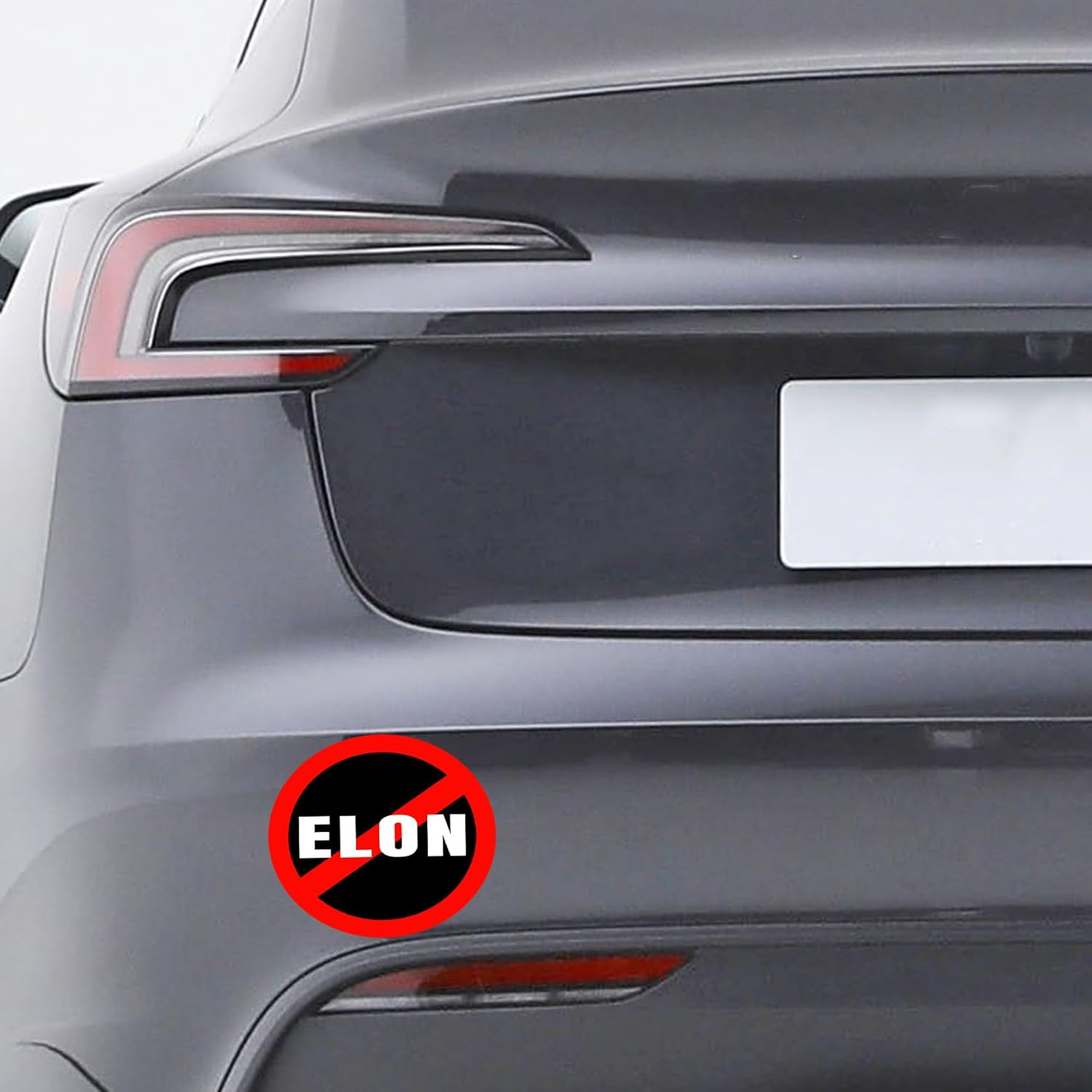 2 Pack anti Elon round NO Bumper Sticker Elon Was Crazy Sticker Funny Elon Musk Decal anti Elon Club Car Window Sticker 6In*6In (Round) - F Elon 10.8*3In image number 3