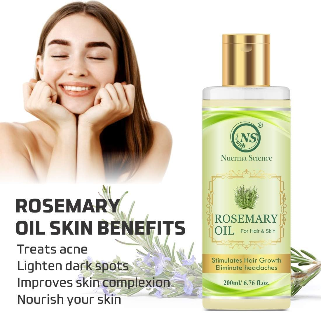 Nuerma Science Rosemary Oil for Hair 400 ML (Pack of 2, 200 ML Each)