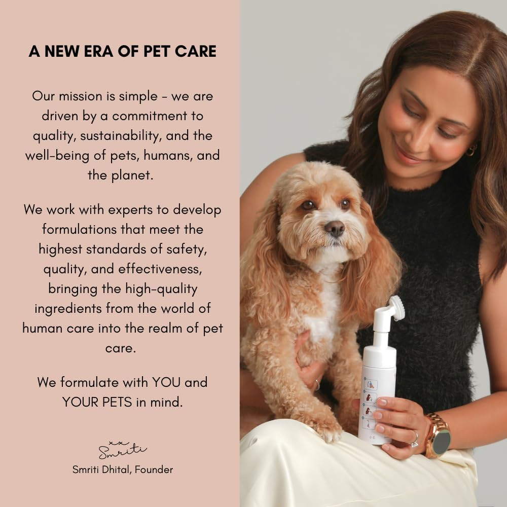 DOMESTEE Dog Paw Cleaner | Gentle & Ph-Balanced | Dog Paw Wash for All Breeds | Nourishing Formula with Aloe Vera | Portable & Easy-To-Use | Paw Cleaning Foam with Silicone Brush - 5.1 Fl Oz image number 3