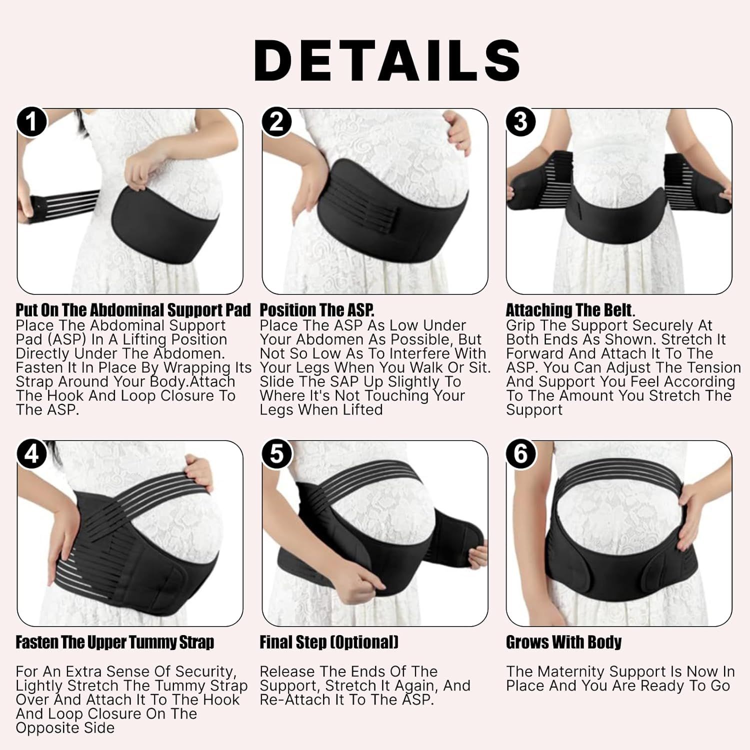 3-In-1 Belly Band Pregnancy, Adjustable Pregnancy Belly Support Band for Pain Relief, Breathable Mesh Design for Expecting Mothers, Comfortable Maternity Belly Bands & Supports, Size XL