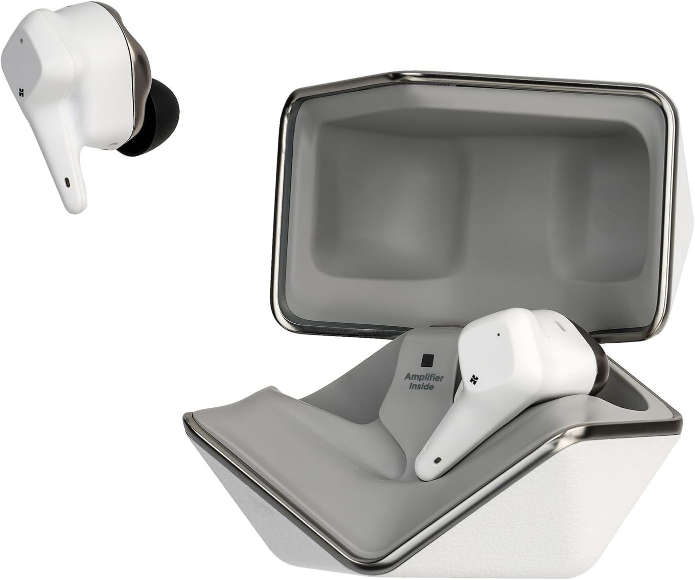 Hifiman SVANAR Wireless Jr Noise Cancelling Bluetooth In-Ear Hi-Fi Earphones with Amplifier Inside, Topology Diaphragm Driver, IPX5 Water/Sweat Resistant, White image number 3