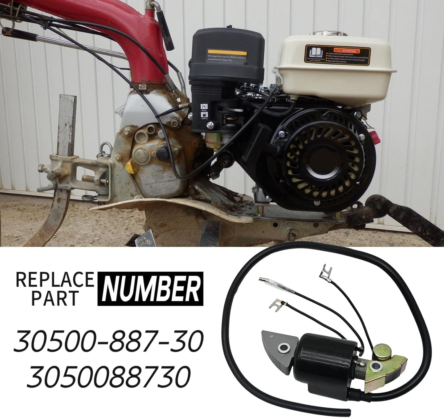 Ignition Coil 30560-887-015 30500-887-303 30560-883-015, Replacement for Honda G150 G200 G300 G400 Engines image number 4