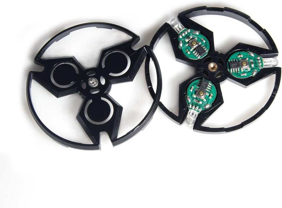 Black Ion Orbit 3 Led - Light Orbit Rave Orbital round Circle - Zero Rattle image number 1