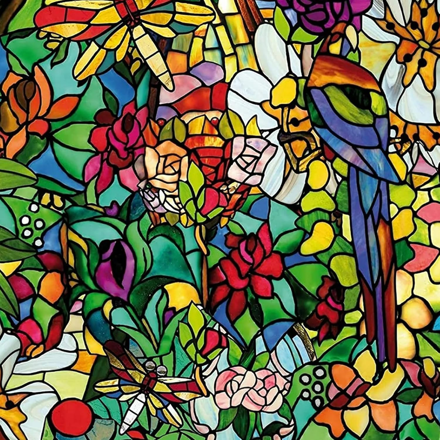 D-C-Fix 346-0647 -2PKA Self-Adhesive Privacy Glass Window Film, Spring Chapel/Tulia, 17" X 78" Roll, 2-Pack with Applicator image number 6