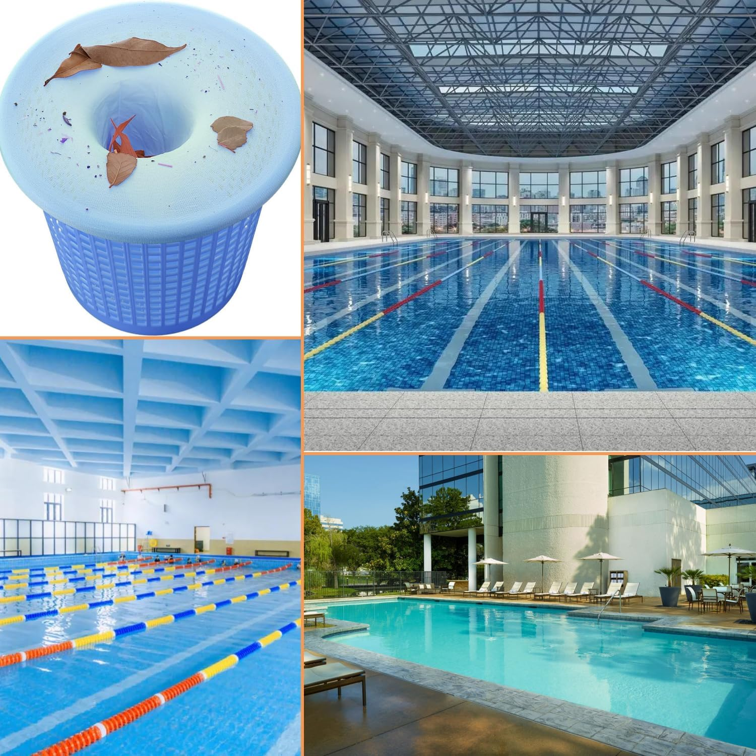 Taicols Pool Skimmer Socks, 50 Pcs Swimming Pool Skimmer Socks Baskets Skimmers Net Filter Storage Bag, Ultra Fine Mesh Screen Liner for Filters Baskets and Skimmers for Cleans Debris and Leaves Bag image number 5