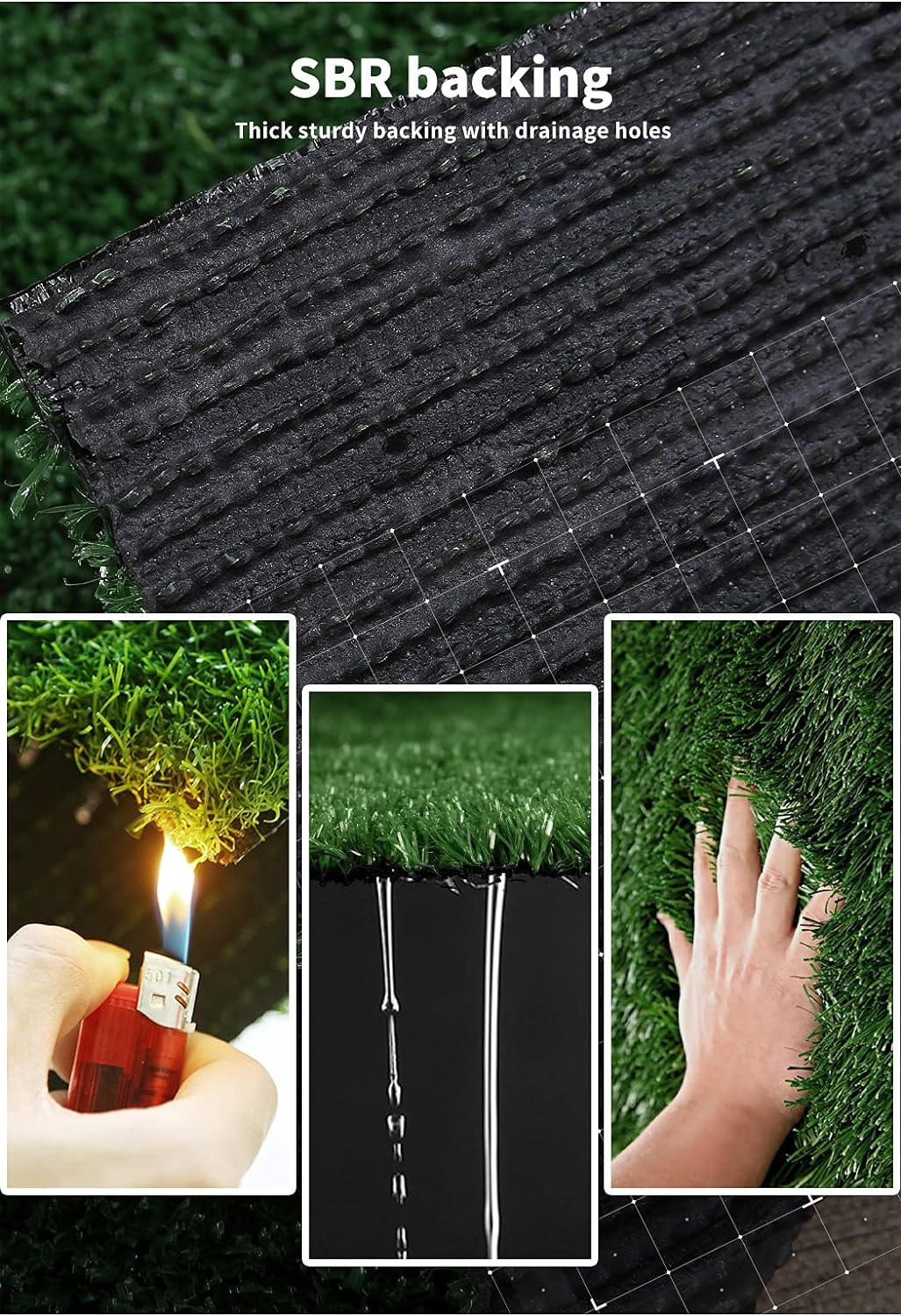 10SQM Artificial Grass Lawn Flooring Outdoor Synthetic Turf Plastic Plant Lawn image number 2