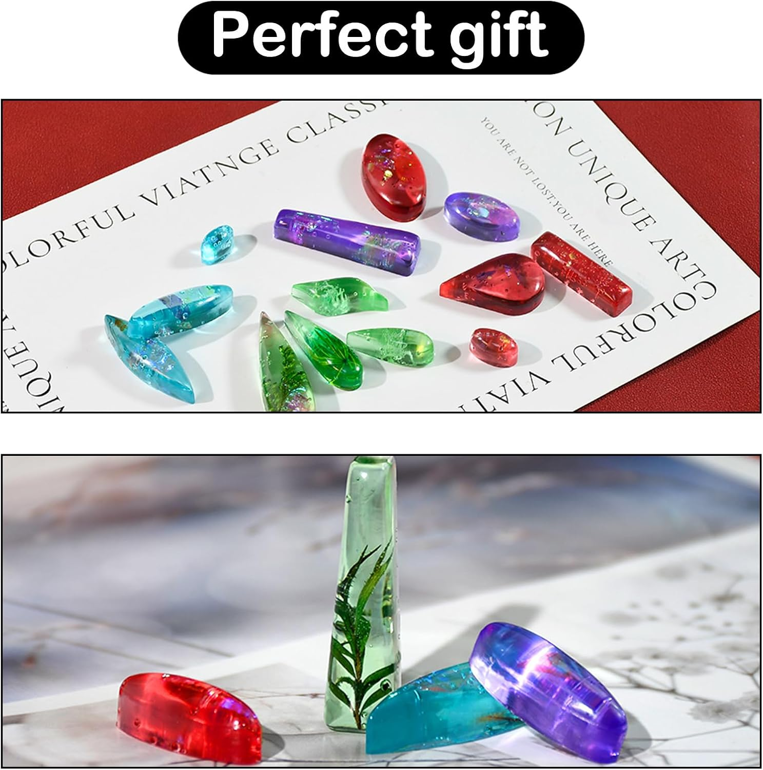 Silicone Stud Earring Mold - 41 Pairs of Shapes - Rectangle, Teardrop, Dangle - UV Resin - Geometric Cabochon Jewelry Cast image number 4