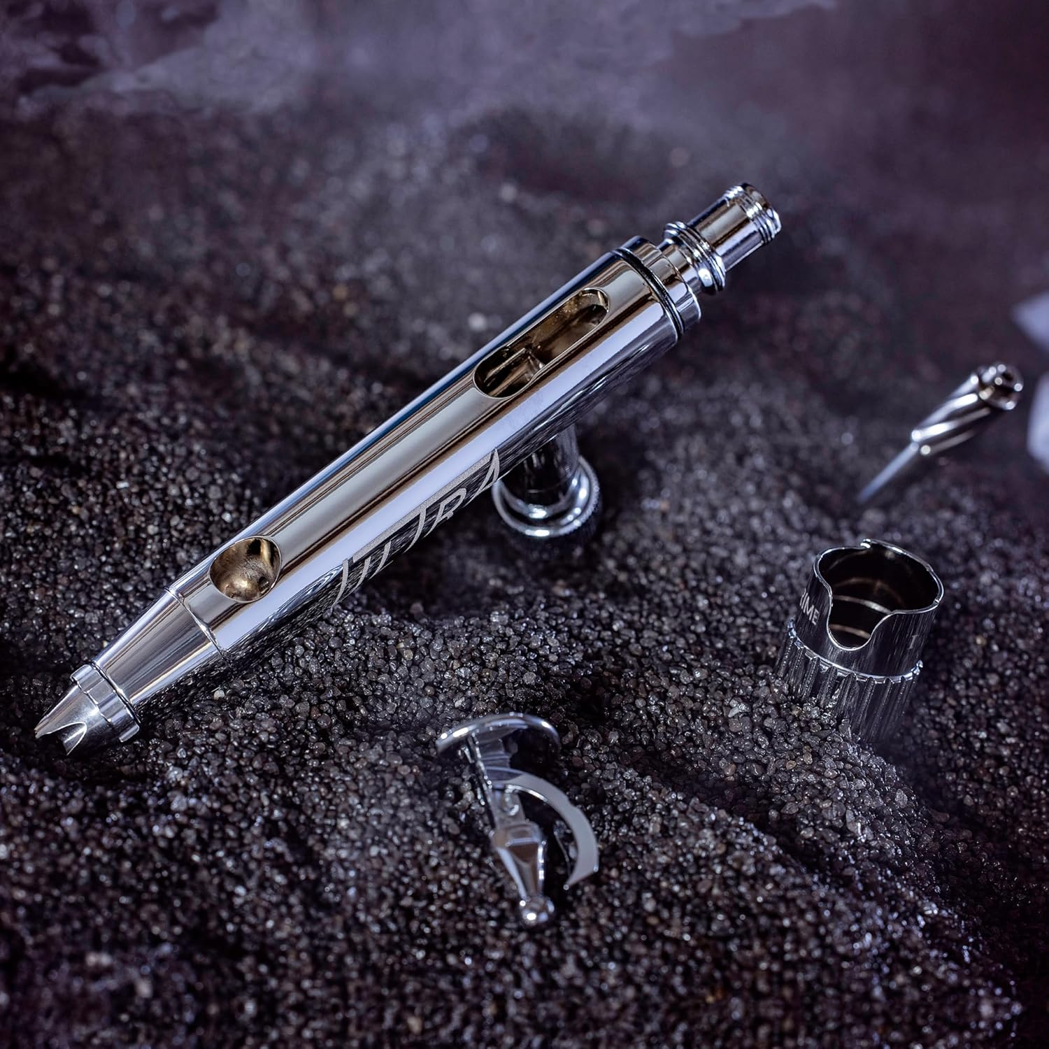 Harder & Steenbeck Airbrush &ndash; ULTRA 2024 I German-Engineered Dual Action Airbrush Painting Set with Gravity Feed I 0.45Mm Self-Centering Nozzle I 5Ml Paint Cup I 120231 image number 2