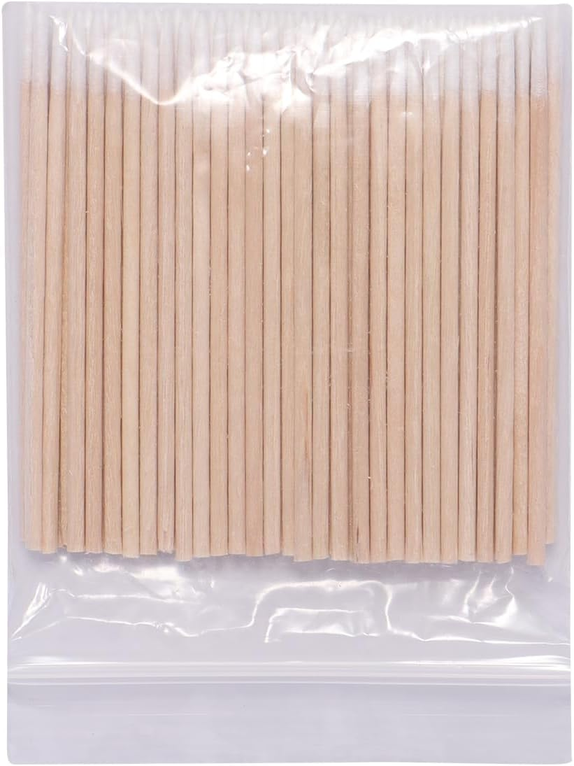 1200Pcs Nails Wood Cotton Swab Cleaning 7Cm Microbrush Eyelash Sticks Buds Tip Ear Toothpick Makeup Eyebrow Sticks Glue Removing Tattoo Makeup Cosmetics image number 2