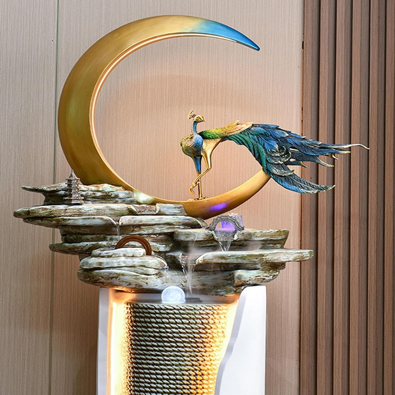 Outdoor Fountain Modern Fountain, Circulating Water Atomised, Hotel Fortune Feng Shui Wheel, Living Room Entrance Floor Ornaments image number 2