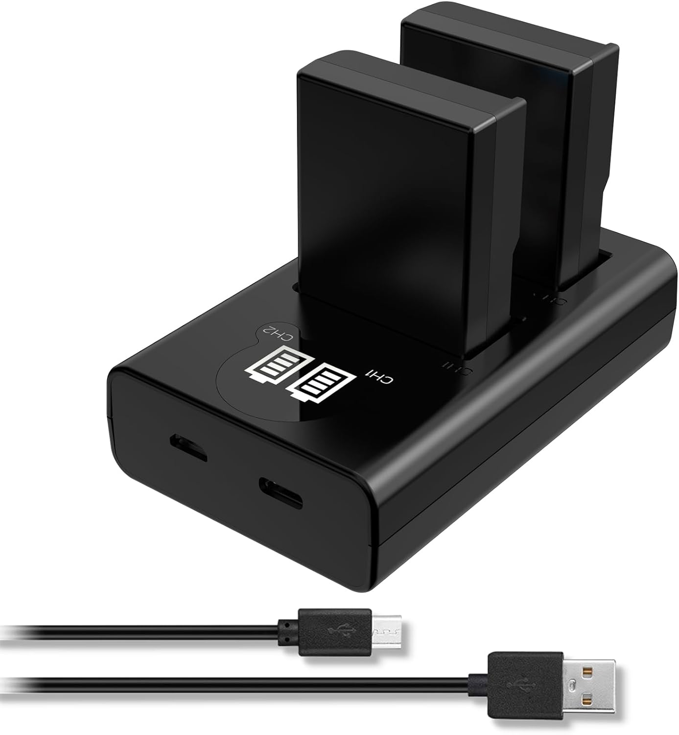 EN-EL9 EN-EL9A Battery (2 Pack) and Dual USB Charger Kit for Nikon EN-EL9 EN-EL9A Nikon D40 D40X D40X D60 D5000 D3000 image number 6