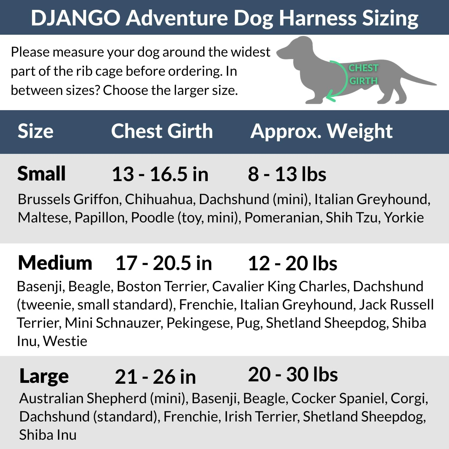 DJANGO Adventure Dog Harness - Stylish and Durable Medium Dog Harness for Outdoor Adventures and Everyday Wear - Forest Green Neoprene Adjustable Harness for Dogs with Reflective Piping, Brass D-Ring image number 1