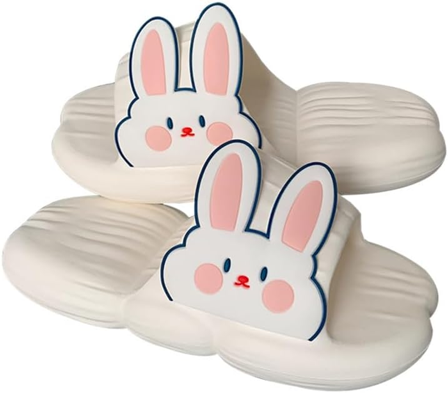 Bunny Slippers Bathroom Slippers Femaler Student Girl Heart Home Deodorant Slippers Soft Cute Platform Rabbit Slippers