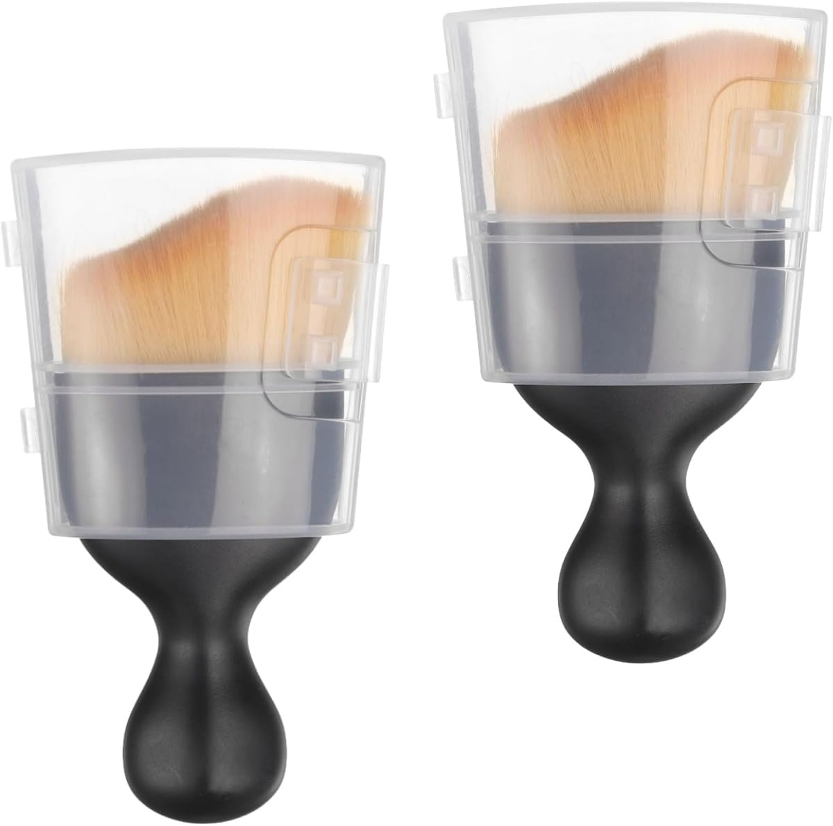 2Pcs Car Interior Dust Sweeping Soft Brush,Curved Design Car Detailing Brushes,Soft Bristle Cleaning Dusting Brush, Car Interior Cleaning Tool for Auto Dashboard, Air Vent, Leather, Computer image number 2