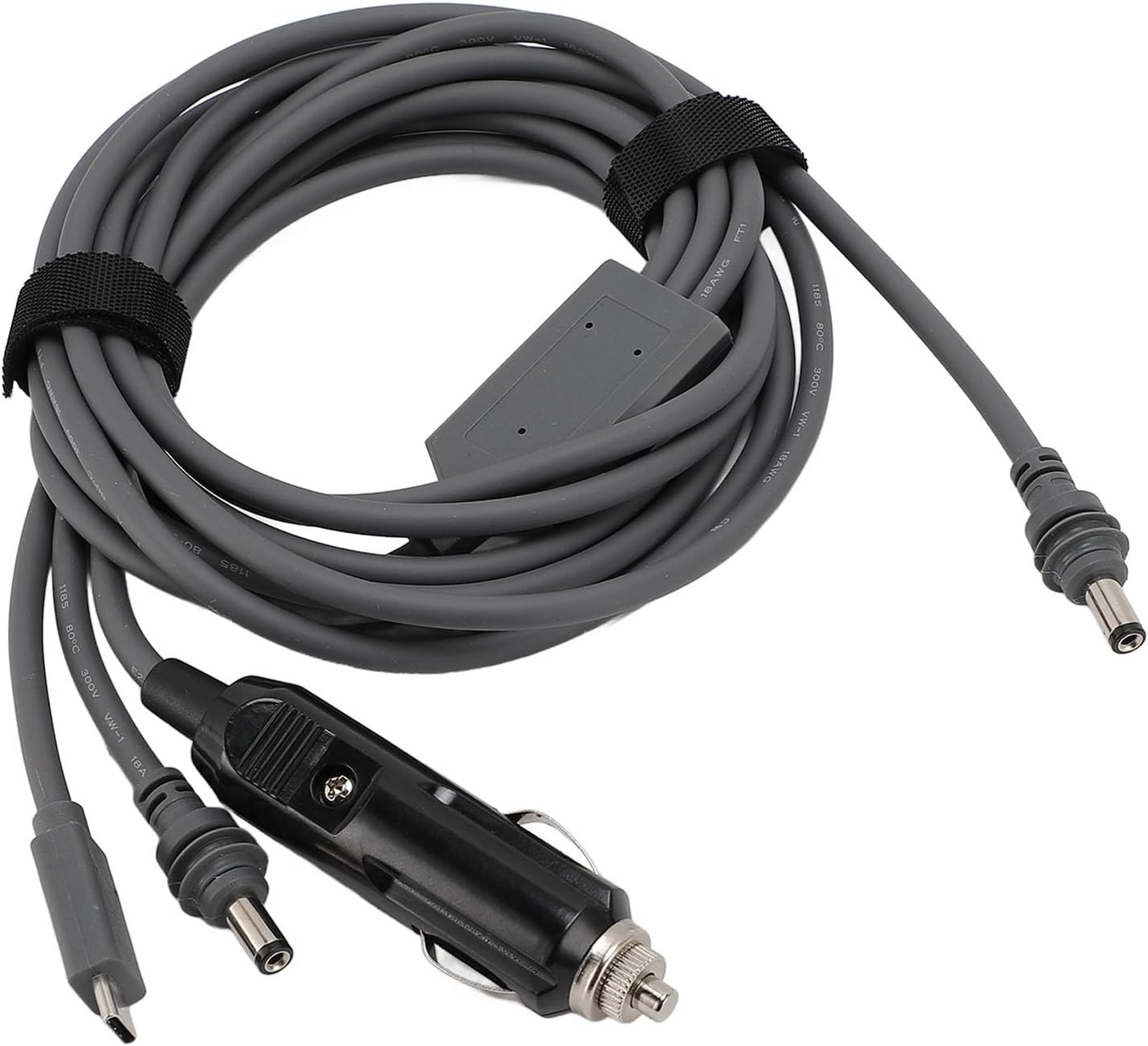 For Starlink Mini DC Power Cable, 3 in 1 DC Male to DC Male/Usb C/Car Charger Adapter, 100W, for Starlink Mini Cable, 18AWG, Water Proof (5M) image number 4