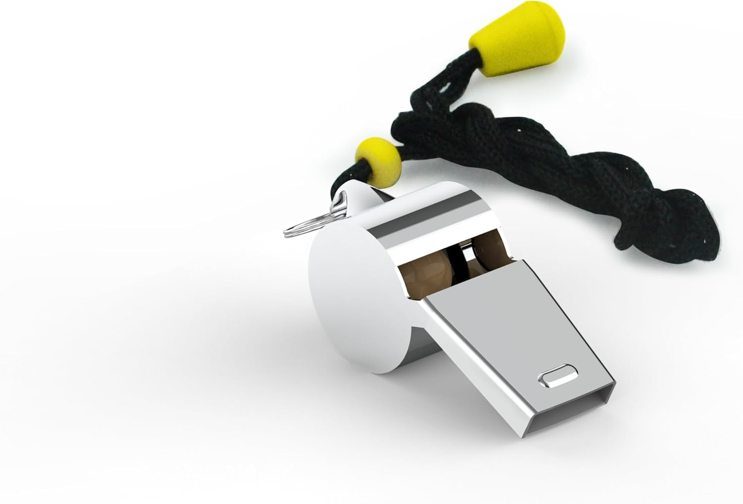 WONAPAD Whistle, Stainless Steel Sports Whistles with Lanyard, Loud Crisp Sound Whistles Great for Coaches, Referees, Teachers and Polices image number 5