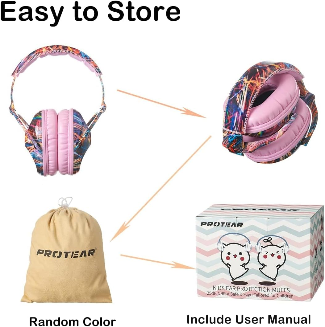 Kids SNR 28Db Noise Reduction Ear Protection Safety Ear Muffs image number 5