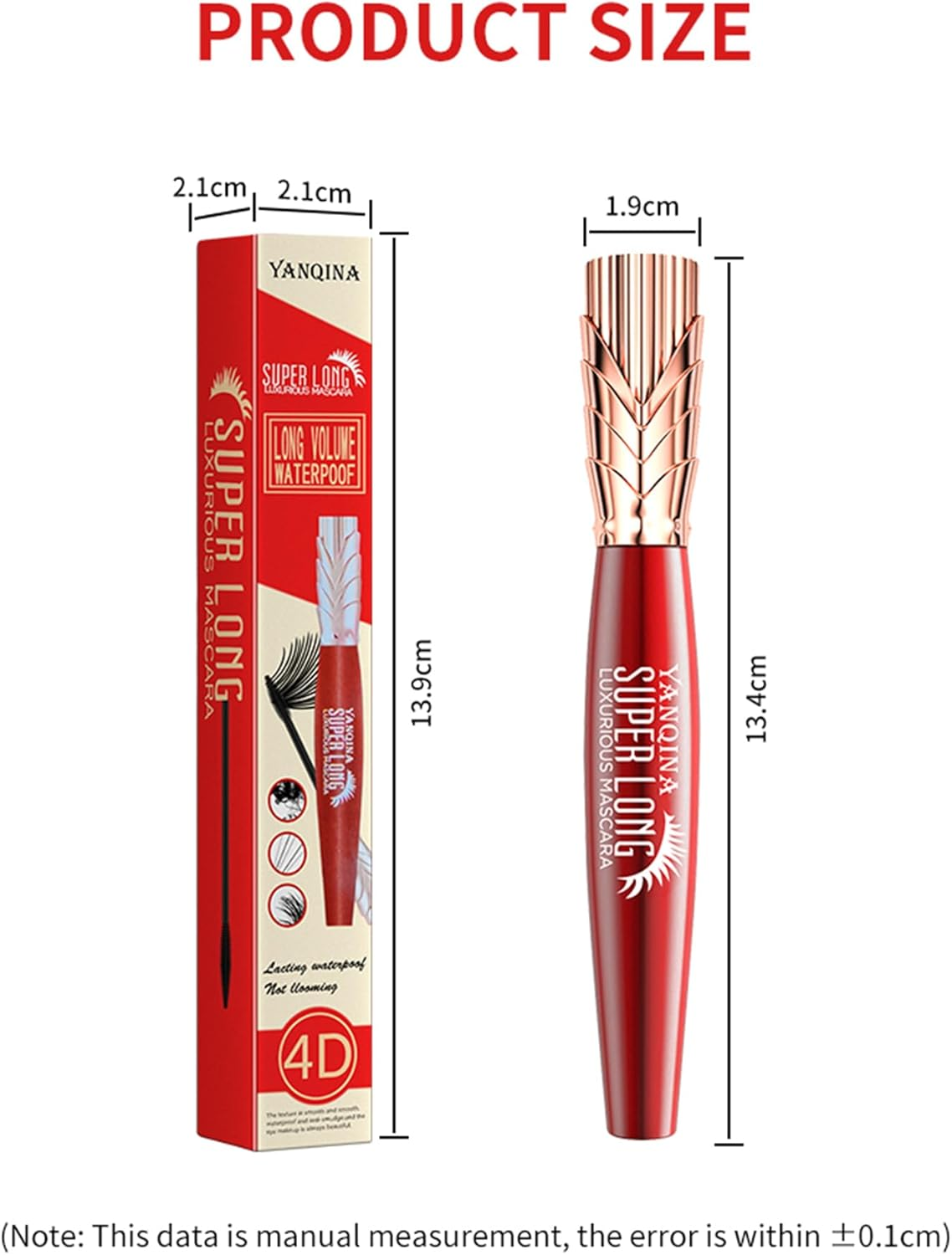 Mascara Waterproof Non-Smudding Mascara Foreign Eyelash Styling Primer image number 5