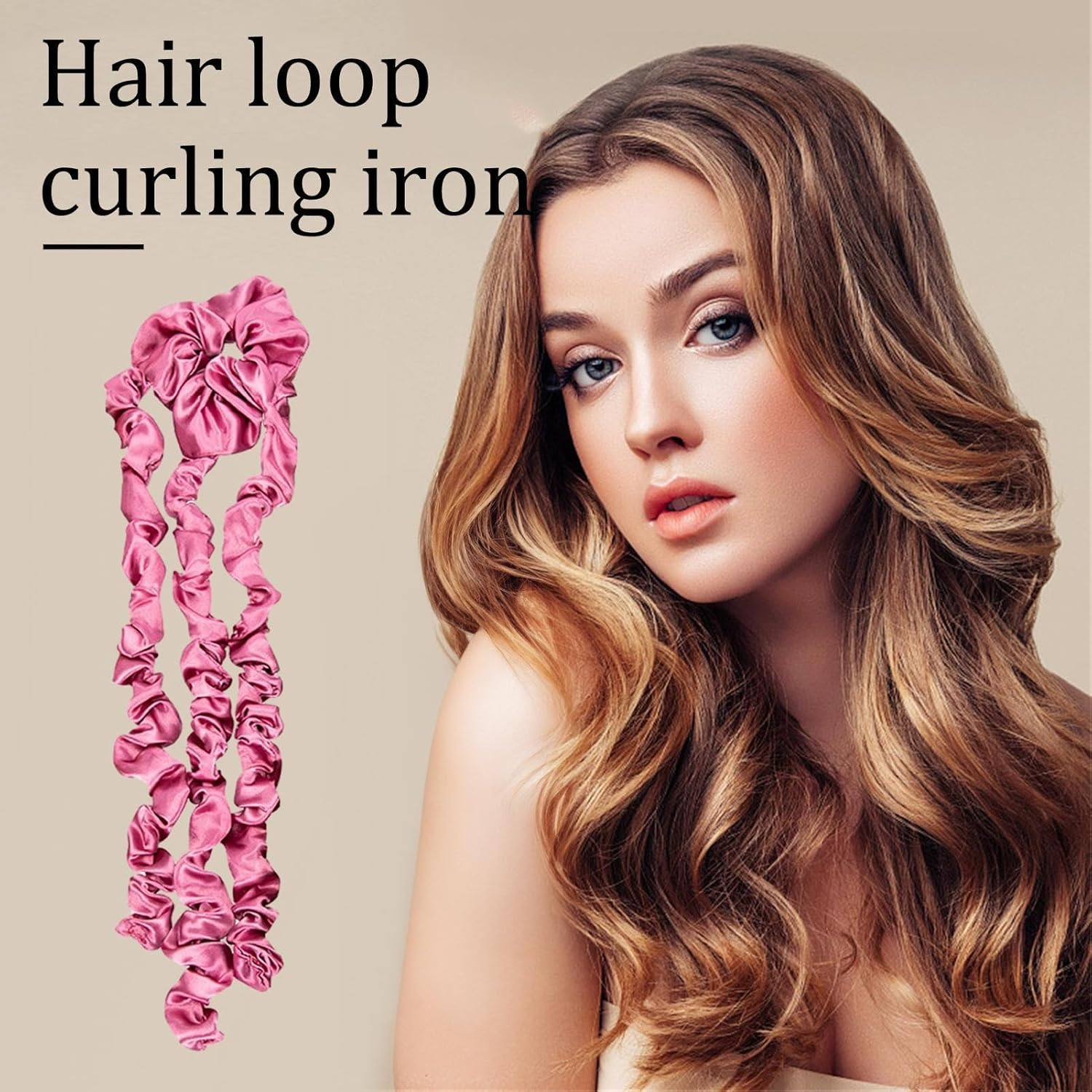 Hair Curler for Long Hair Curls - Hair Curling Wrap | Hair Rollers for Heatless Curls | Soft, Comfortable, Breathable, Easy to Use Heatless Curls Overnight for Short, Long Hair, Women, Girls image number 4