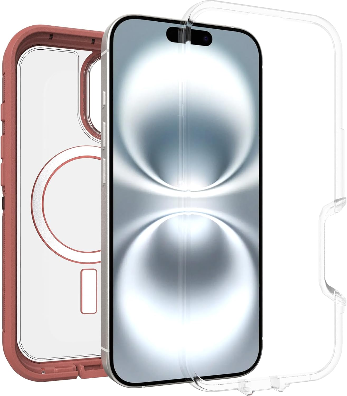 Otterbox Defender Series XT Magsafe Case for Iphone 16, Shockproof, Drop Proof, Ultra-Rugged, Protective Case, 7X Tested to Military Standard, Clear/Brown - Black image number 4