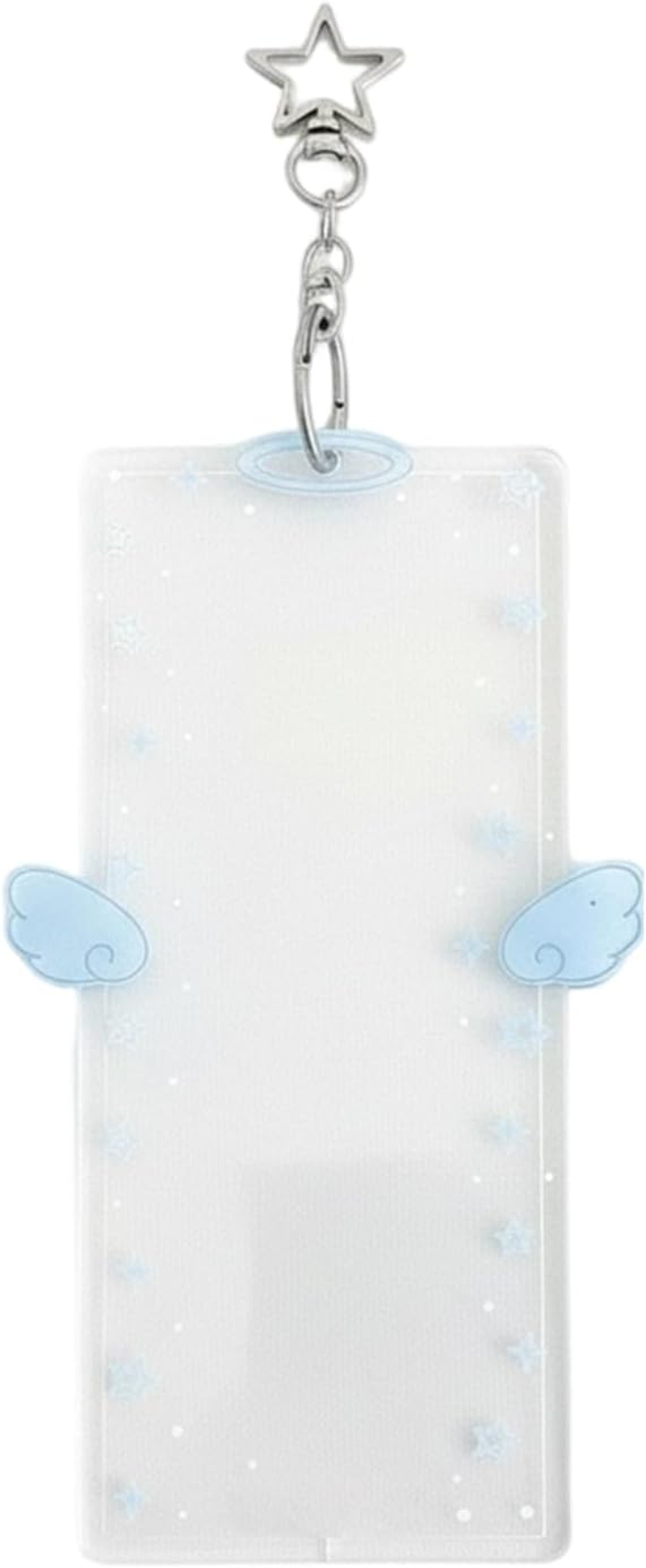 Tktouci Keychain Picture Holder - 17X9Cm Cute DIY Cartoon Wing Clip,Clear Acrylic Photo Keychain Holder,For Men Kids Girls Friends Key Bag Purse Wallet Pocket Valentines Day - Purple image number 2